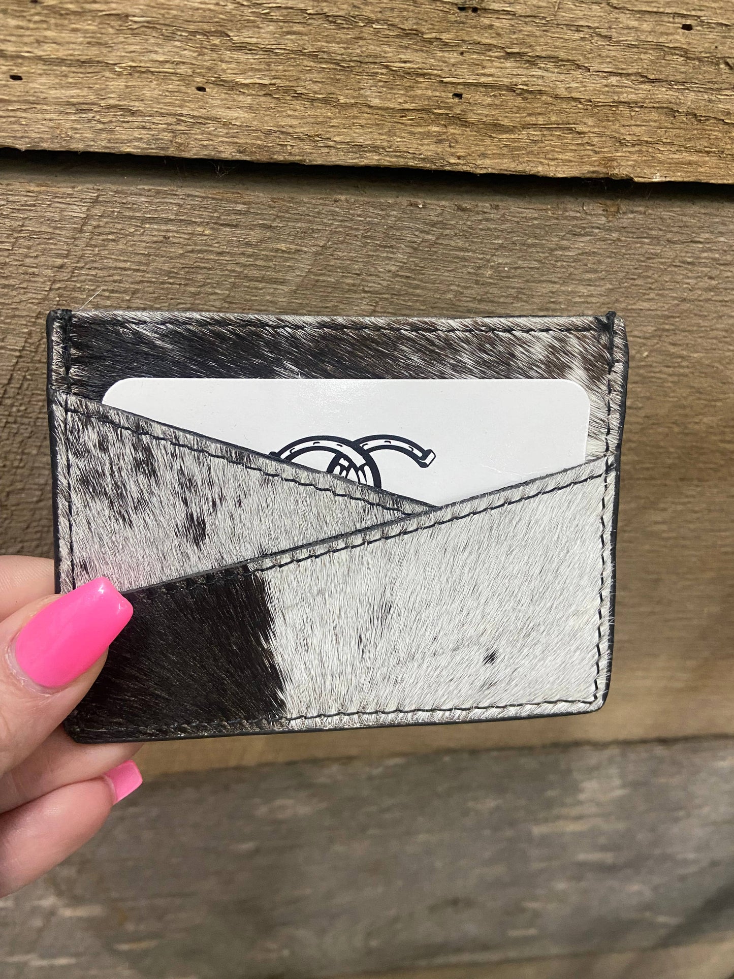 Cowhide Credit Card Holder | Western Boutique Wallet