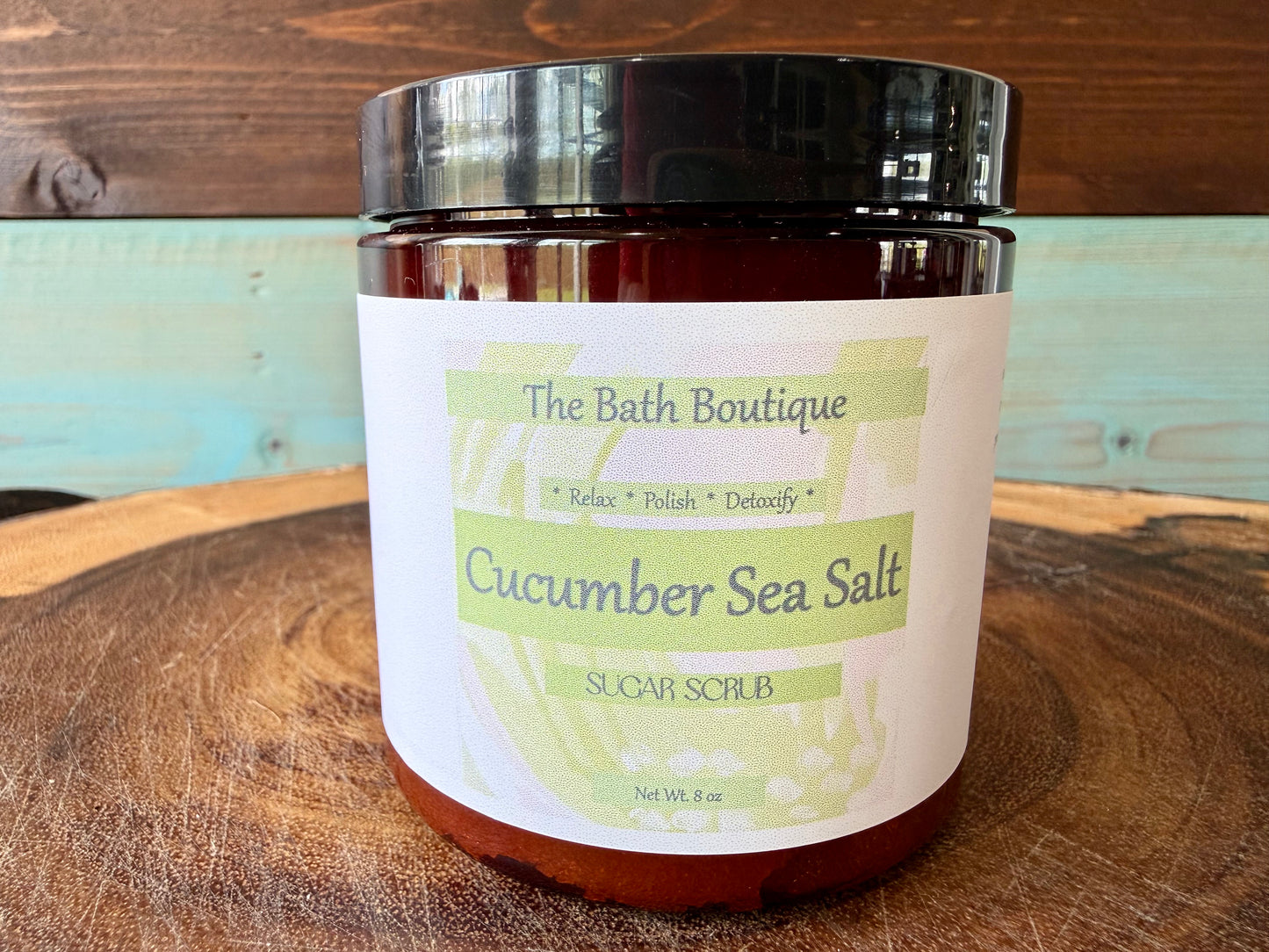 Cucumber Sea Salt Sugar Scrub | Exfoliating Handmade Body Scrub