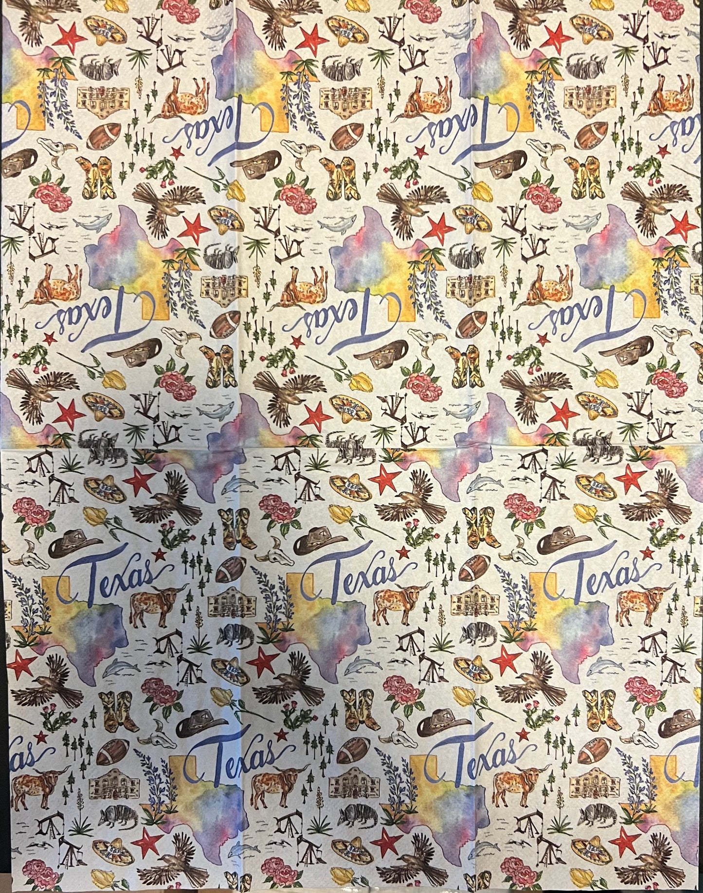 Paper Guest Towels 16 count Texas TX State Collection