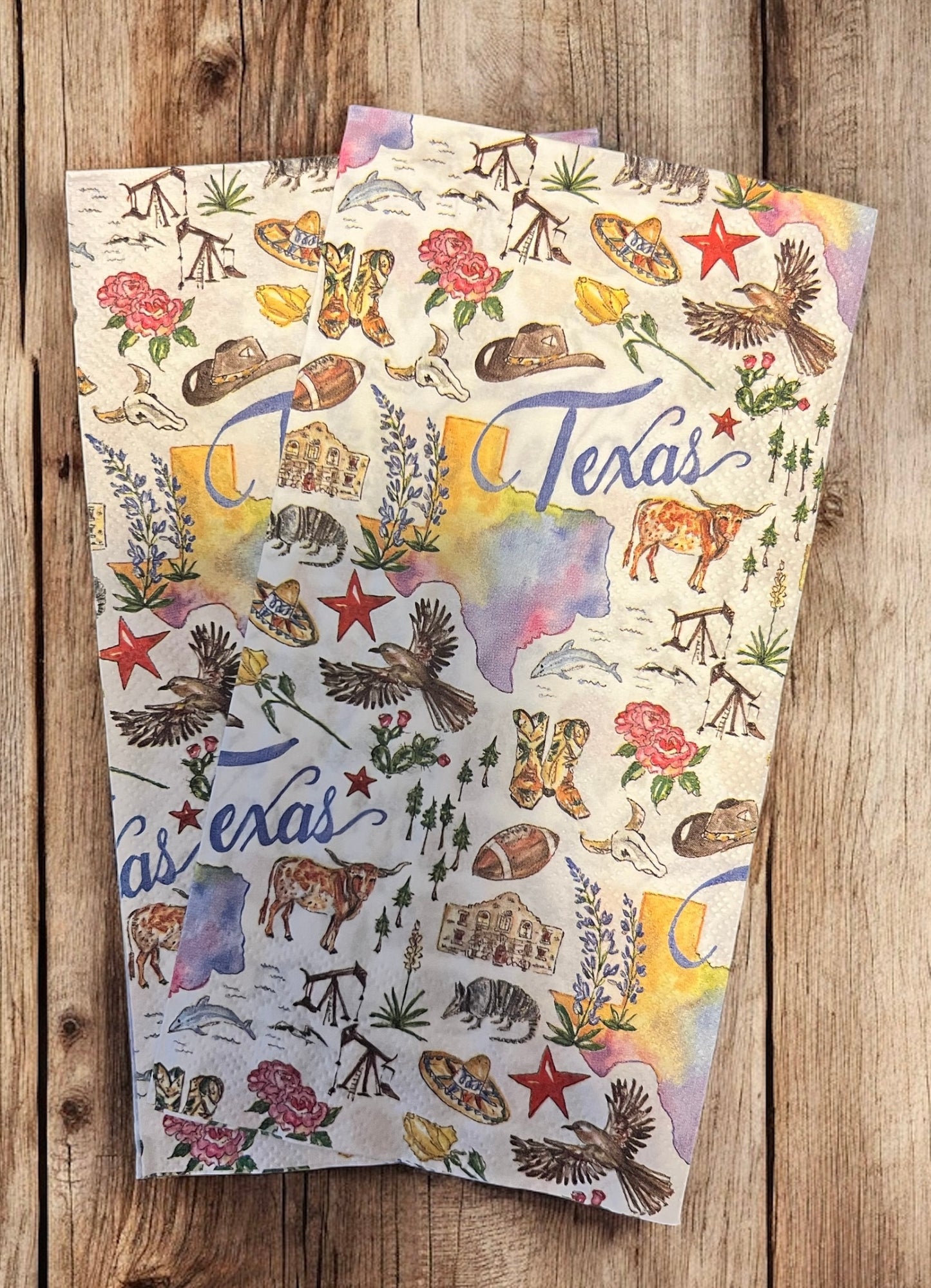 Paper Guest Towels 16 count Texas TX State Collection