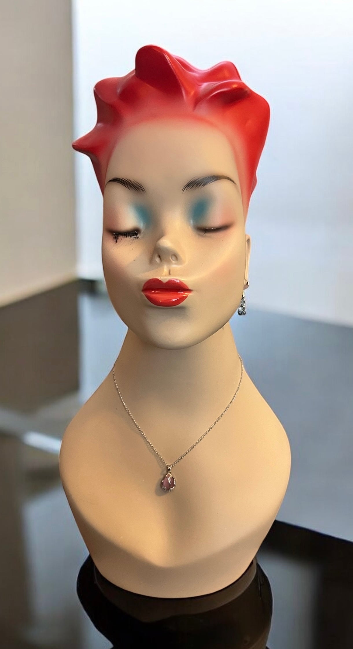 Pink Teardrop Necklace