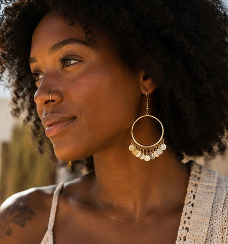Desert Dancer Hoop Earrings