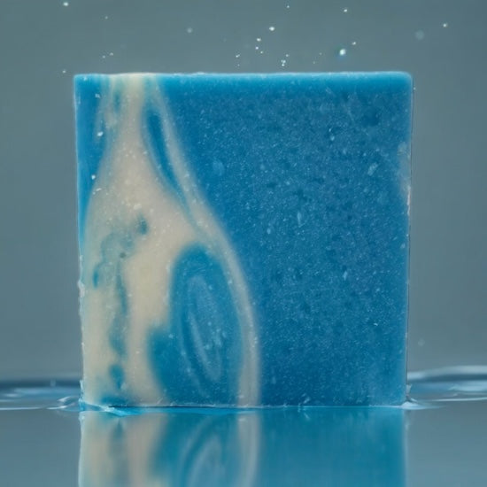 Cool Water Artisan Soap Bar | Fresh Aquatic Men’s Cologne Soap with Sea Salt