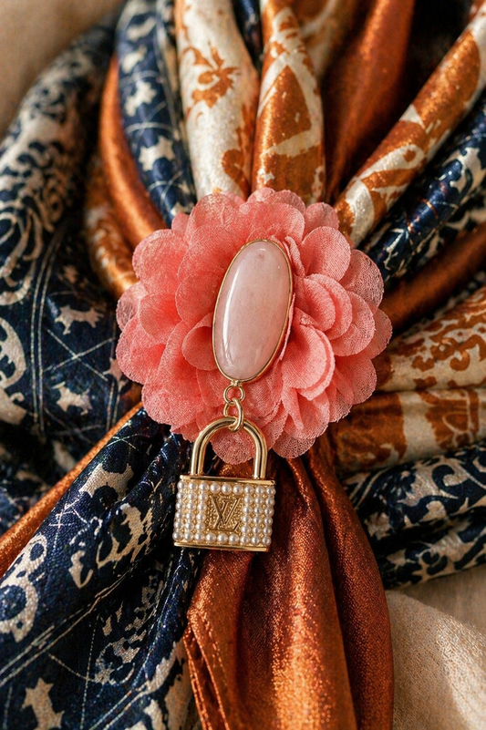 Floral Wild Rag Slide | Western Scarf Slide Accessory