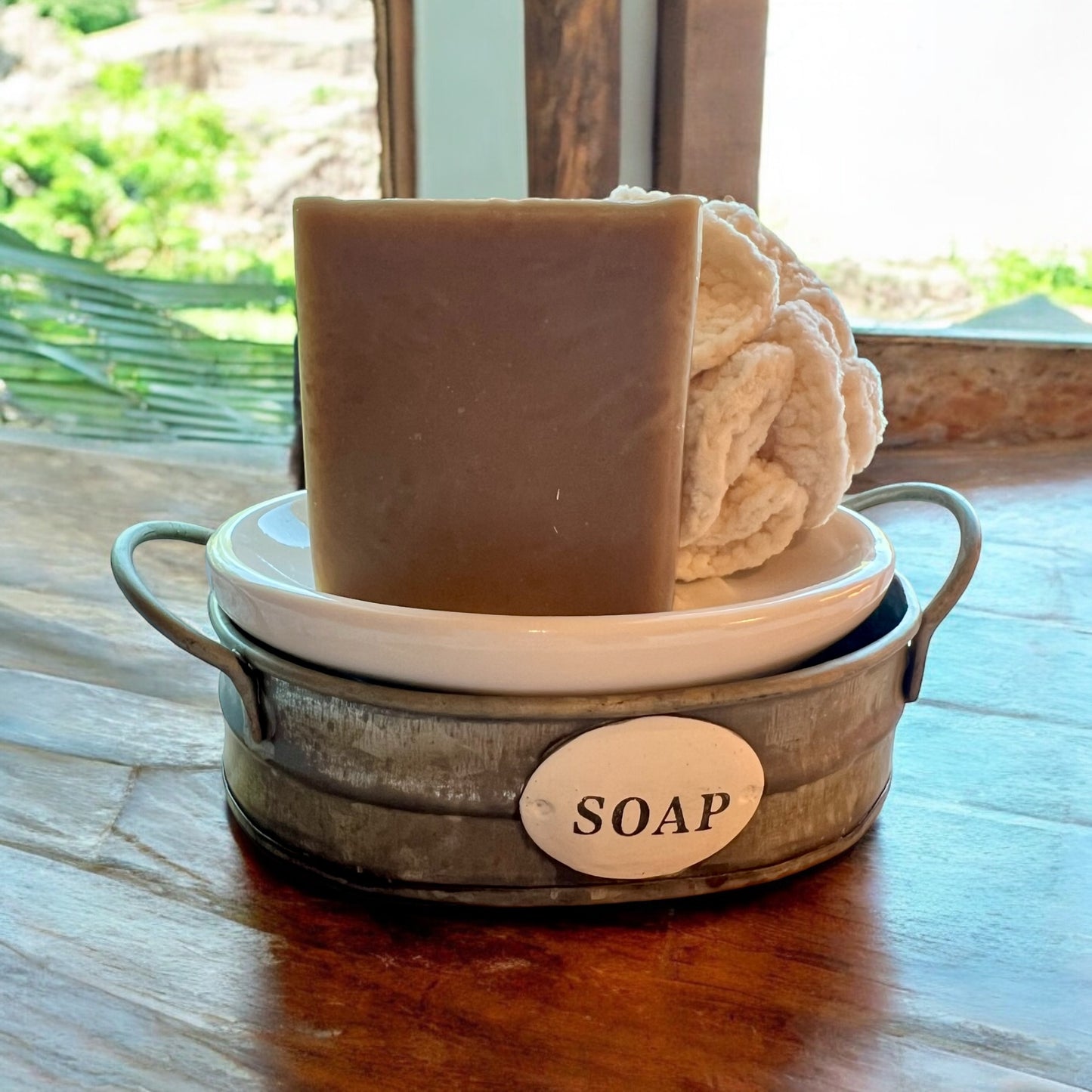 Leather Artisan Soap Bar | Rustic Western Handmade Soap