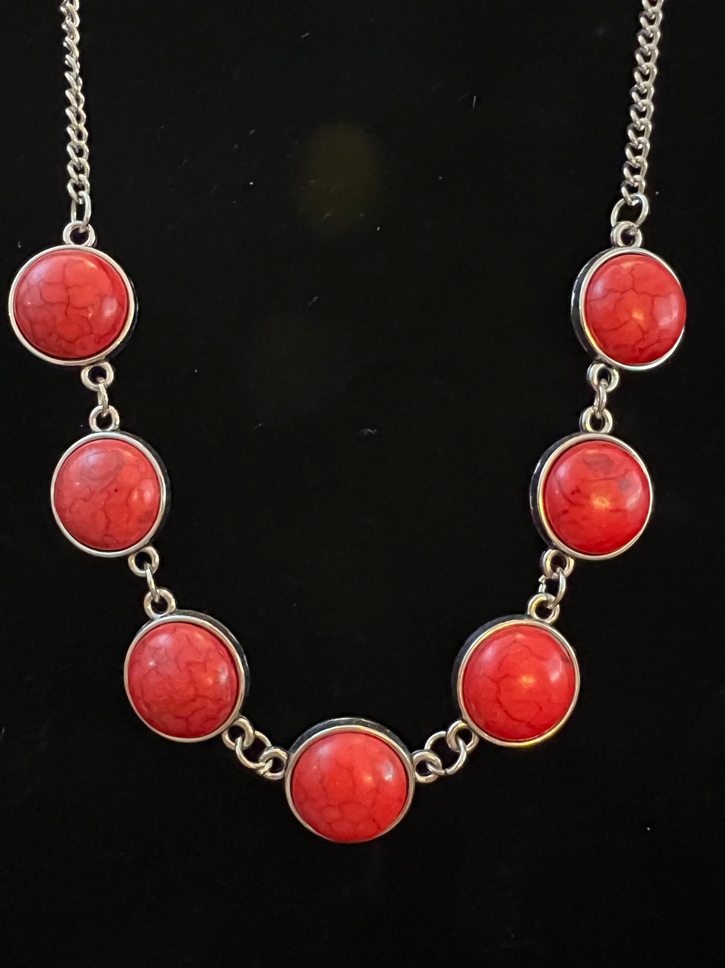 Boho Red Necklace