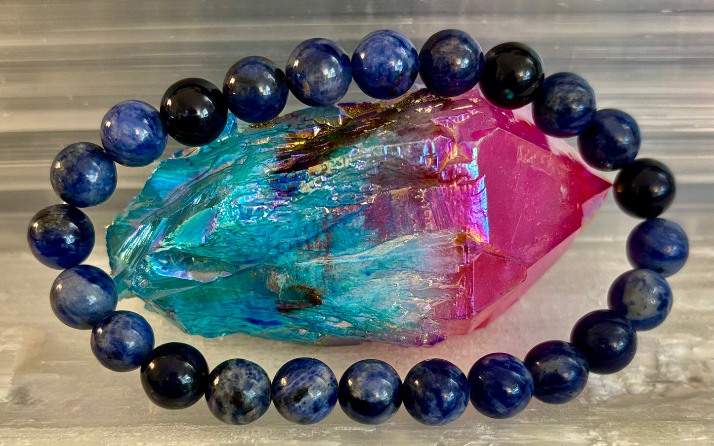 Sodalite Gemstone Bracelet β Intuition, Truth & Emotional Balance