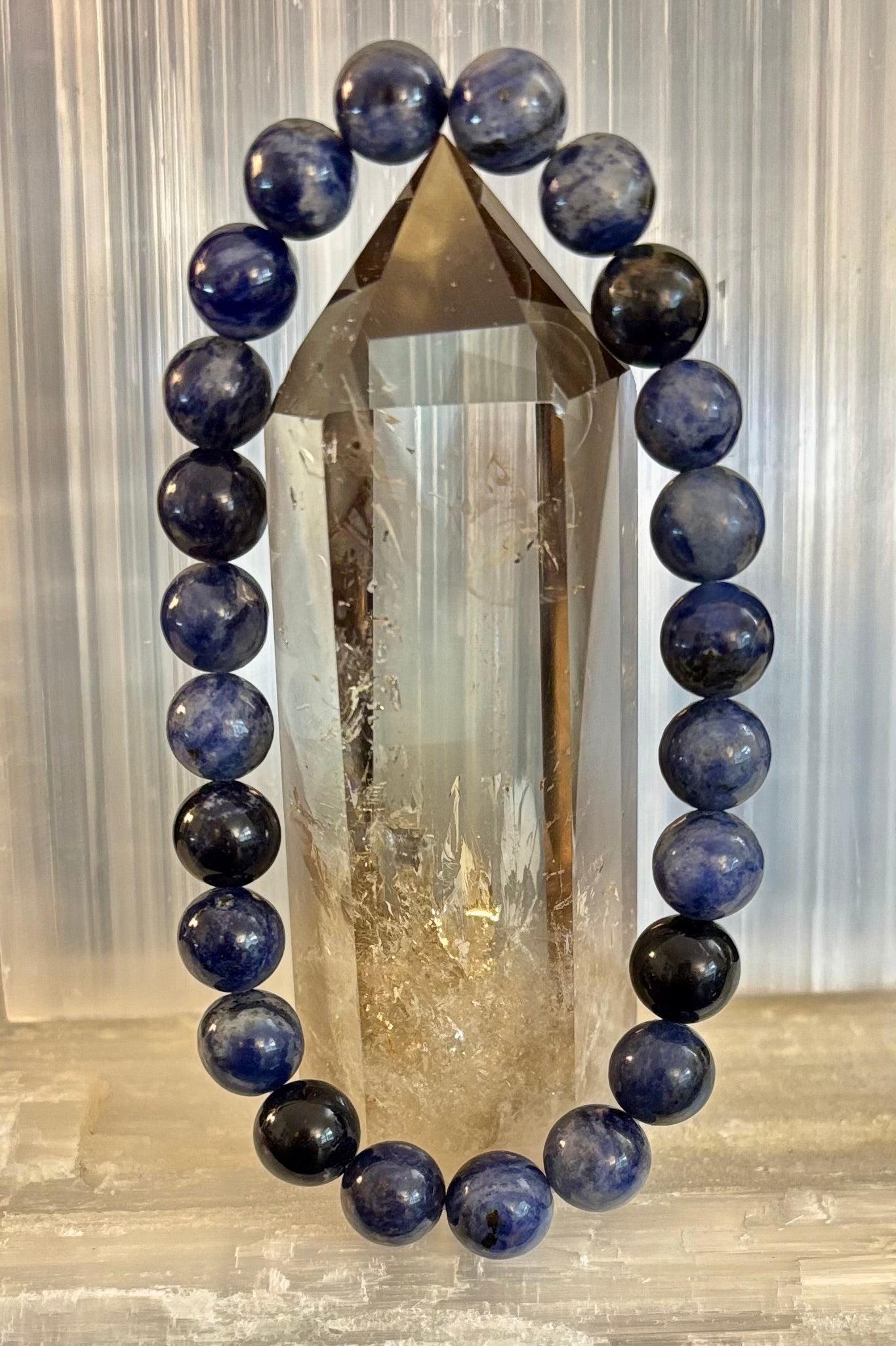 Sodalite Gemstone Bracelet β Intuition, Truth & Emotional Balance