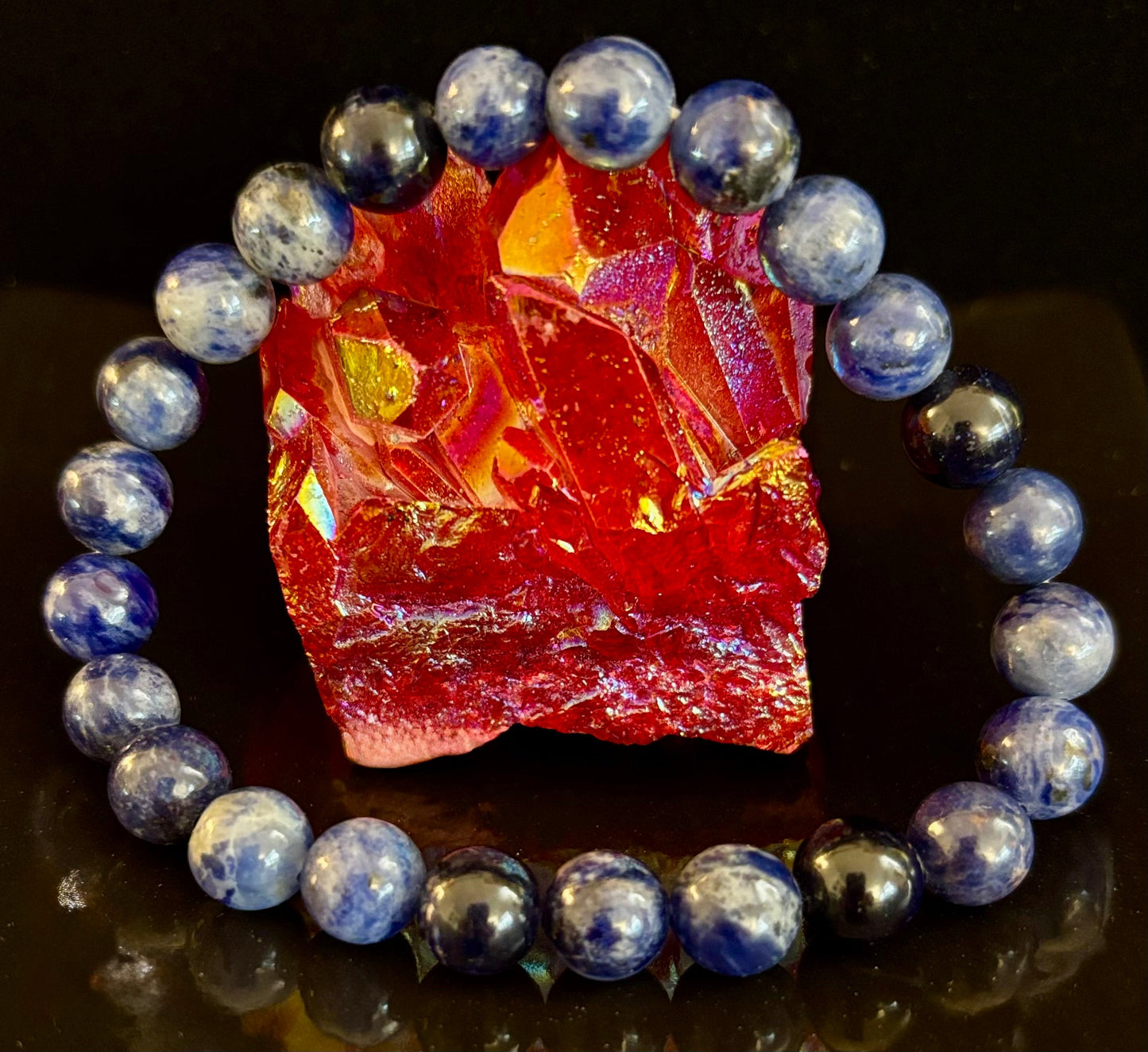 Sodalite Gemstone Bracelet β Intuition, Truth & Emotional Balance