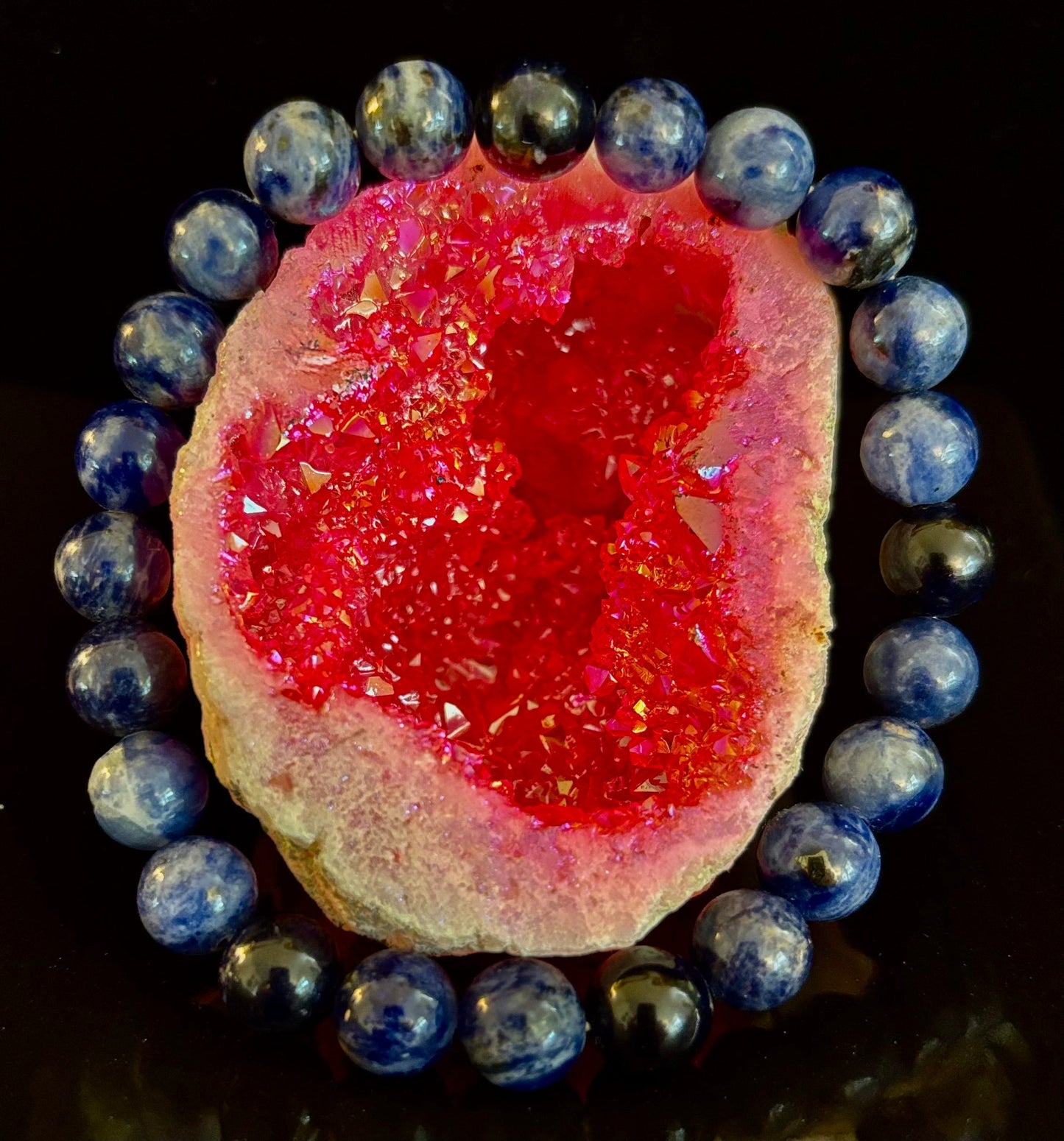 Sodalite Gemstone Bracelet β Intuition, Truth & Emotional Balance