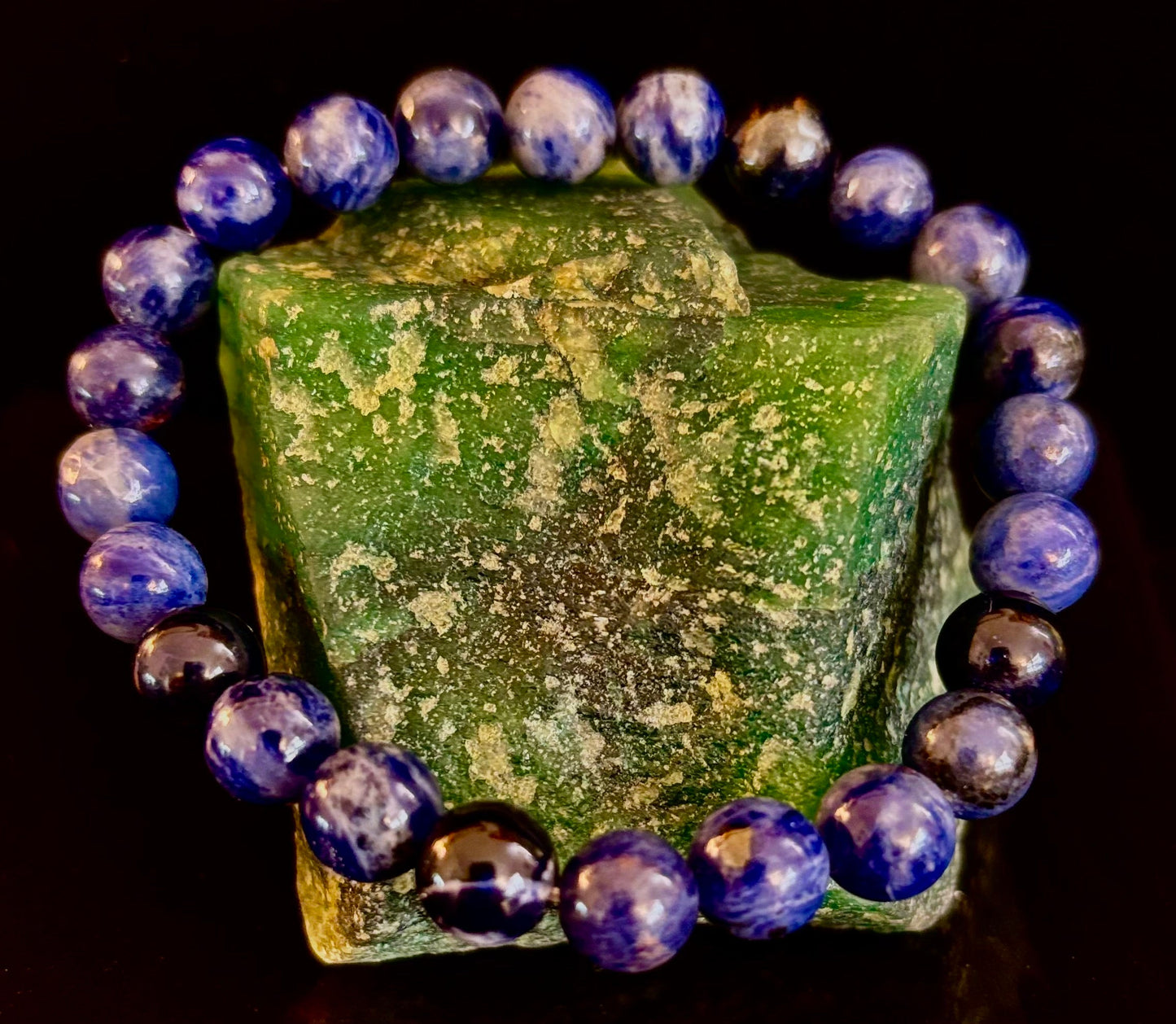 Sodalite Gemstone Bracelet β Intuition, Truth & Emotional Balance