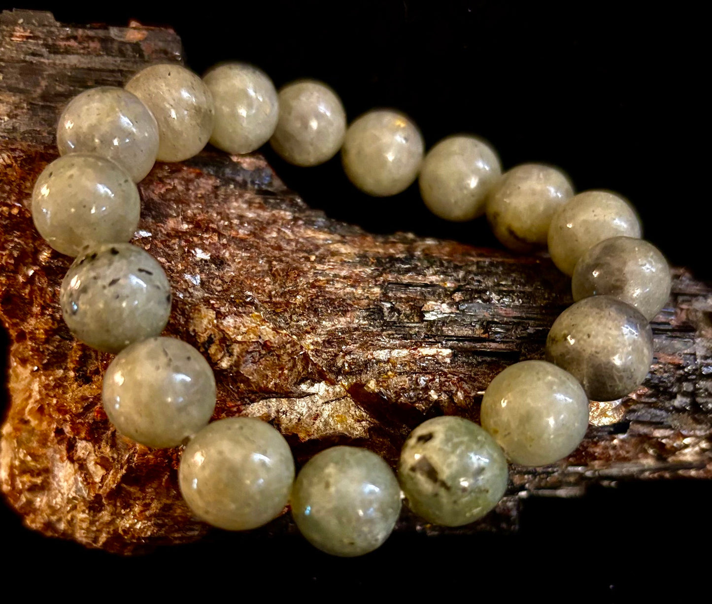 Labradorite Protection & Transformation Bracelet – 8mm, 10mm, 12mm Natural Stones