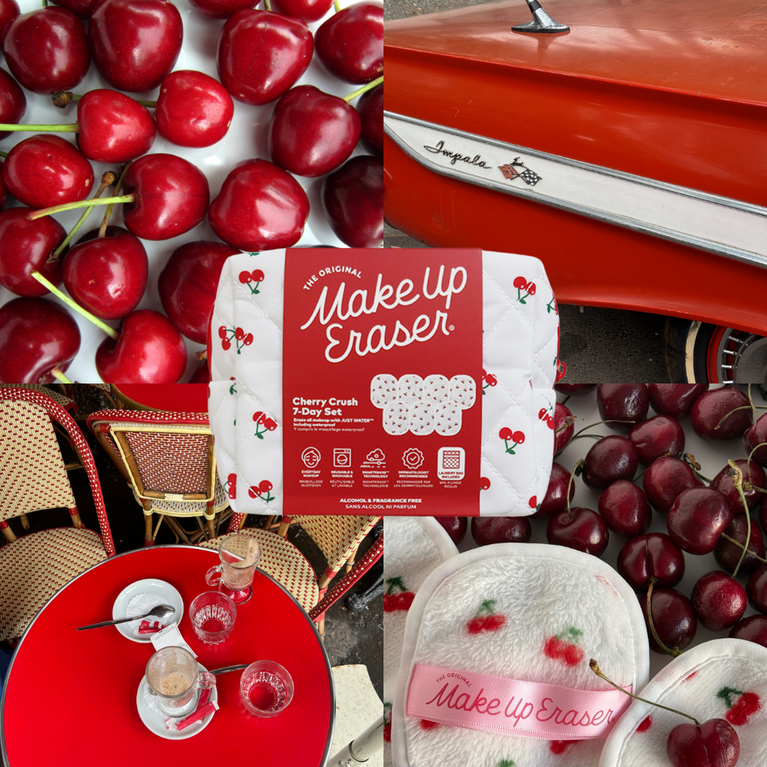 Cherry Crush 7-Day Set & Makeup Bag Gift Set
