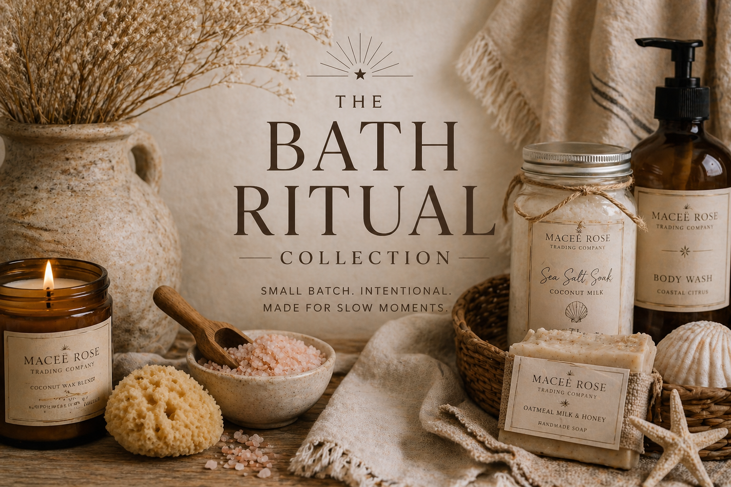The Bath Ritual Collection - Light the candle. Run the water. Let the day fade.  This is your time.