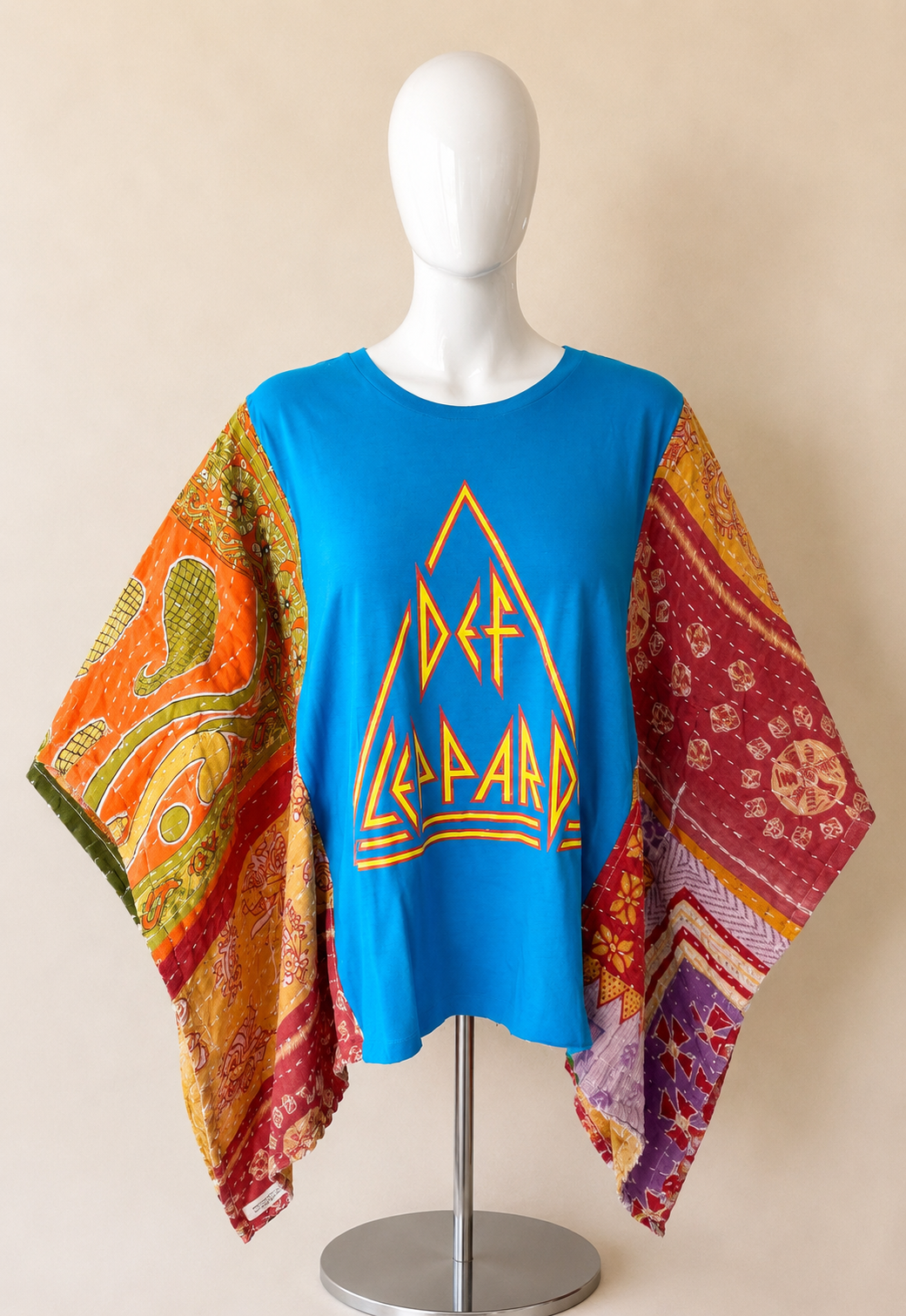Def Leppard Handmade Boho Poncho Top