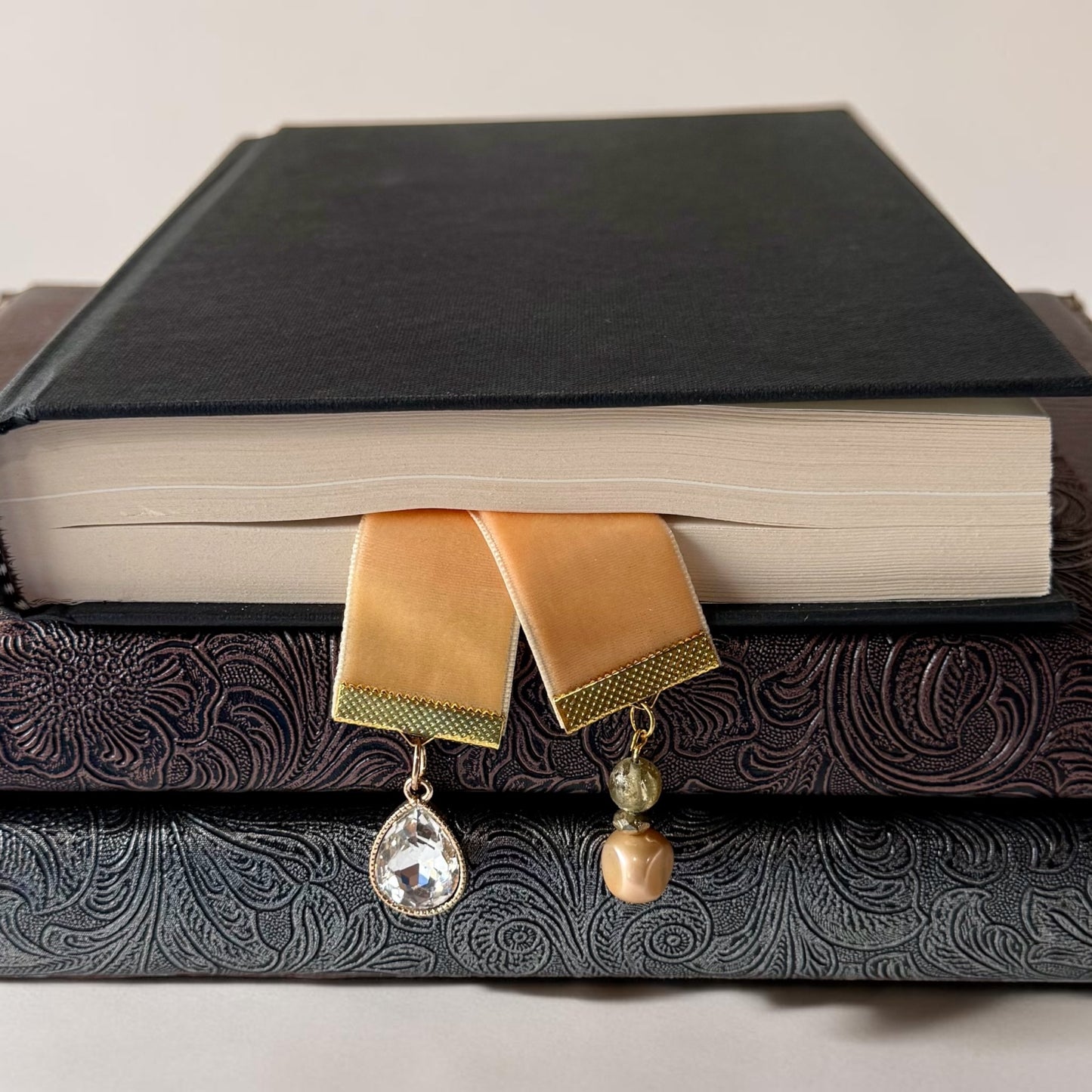 Handmade Velvet Ribbon Bookmark | Luxury Boho Gift for Readers