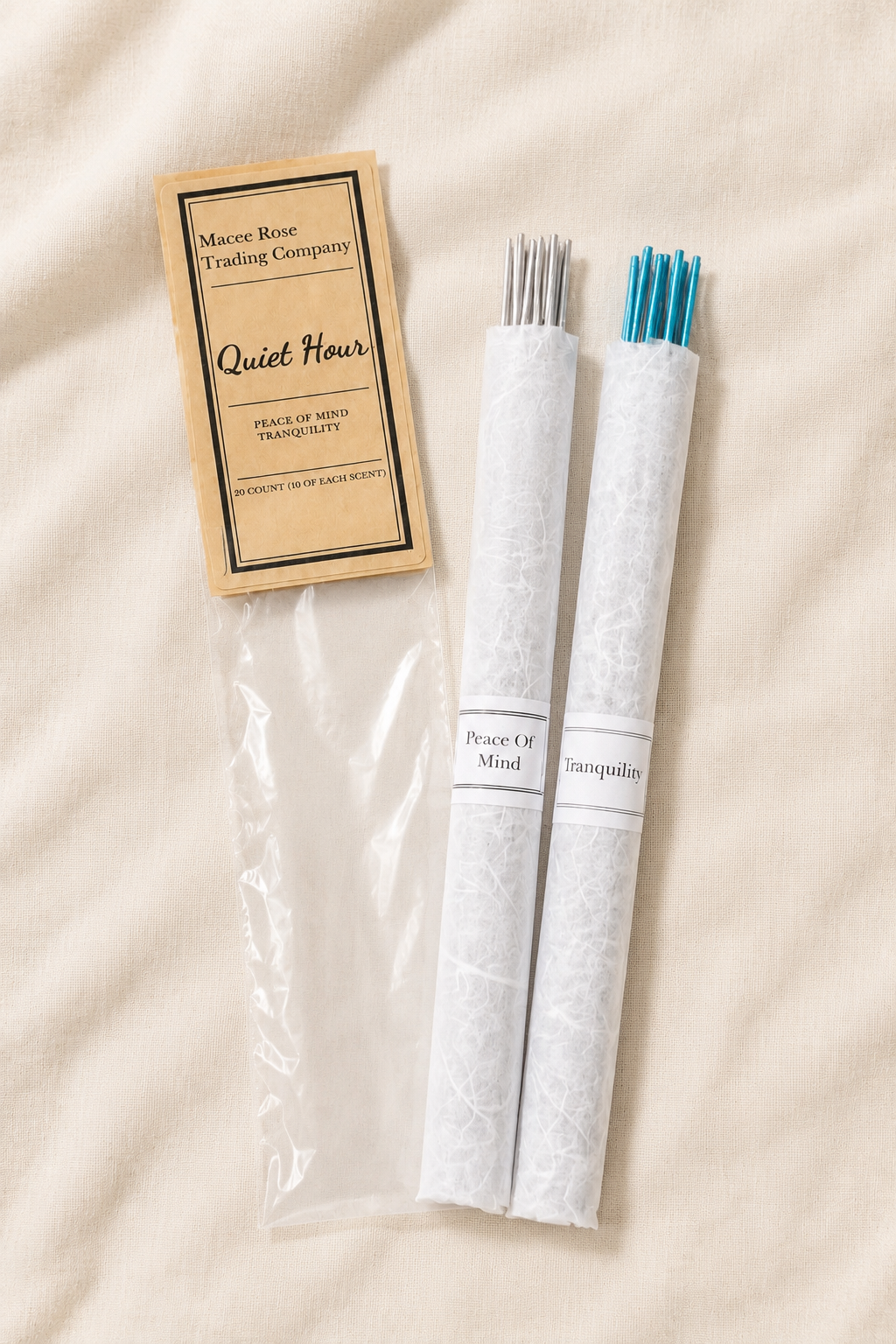 Quiet Hour Curated Incense Collection | Peace of Mind & Tranquility | 20 Count Handmade Incense Sticks