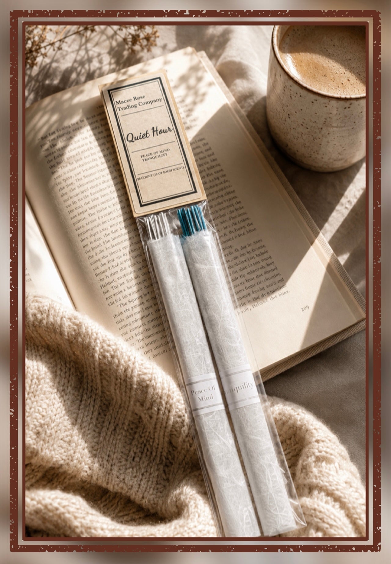 Quiet Hour Curated Incense Collection | Peace of Mind & Tranquility | 20 Count Handmade Incense Sticks