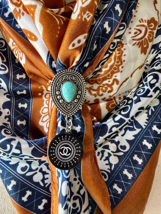 Wild Rag, Scarf, Bandanna Slide - Black Chanel