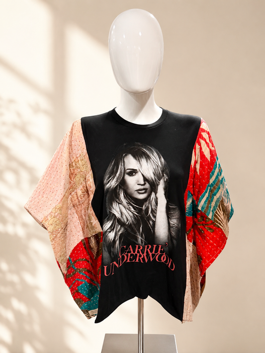 Carrie Underwood Inspired Handmade Boho Poncho Top