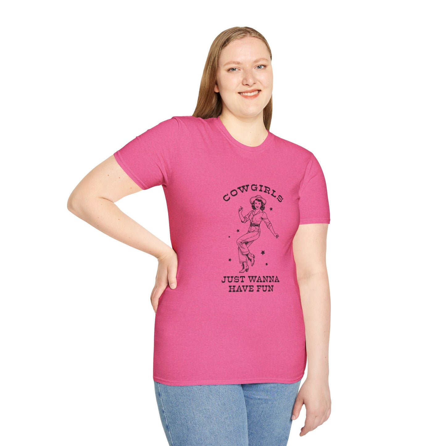 Cowgirls Just Wanna Have Fun Softstyle T-Shirt