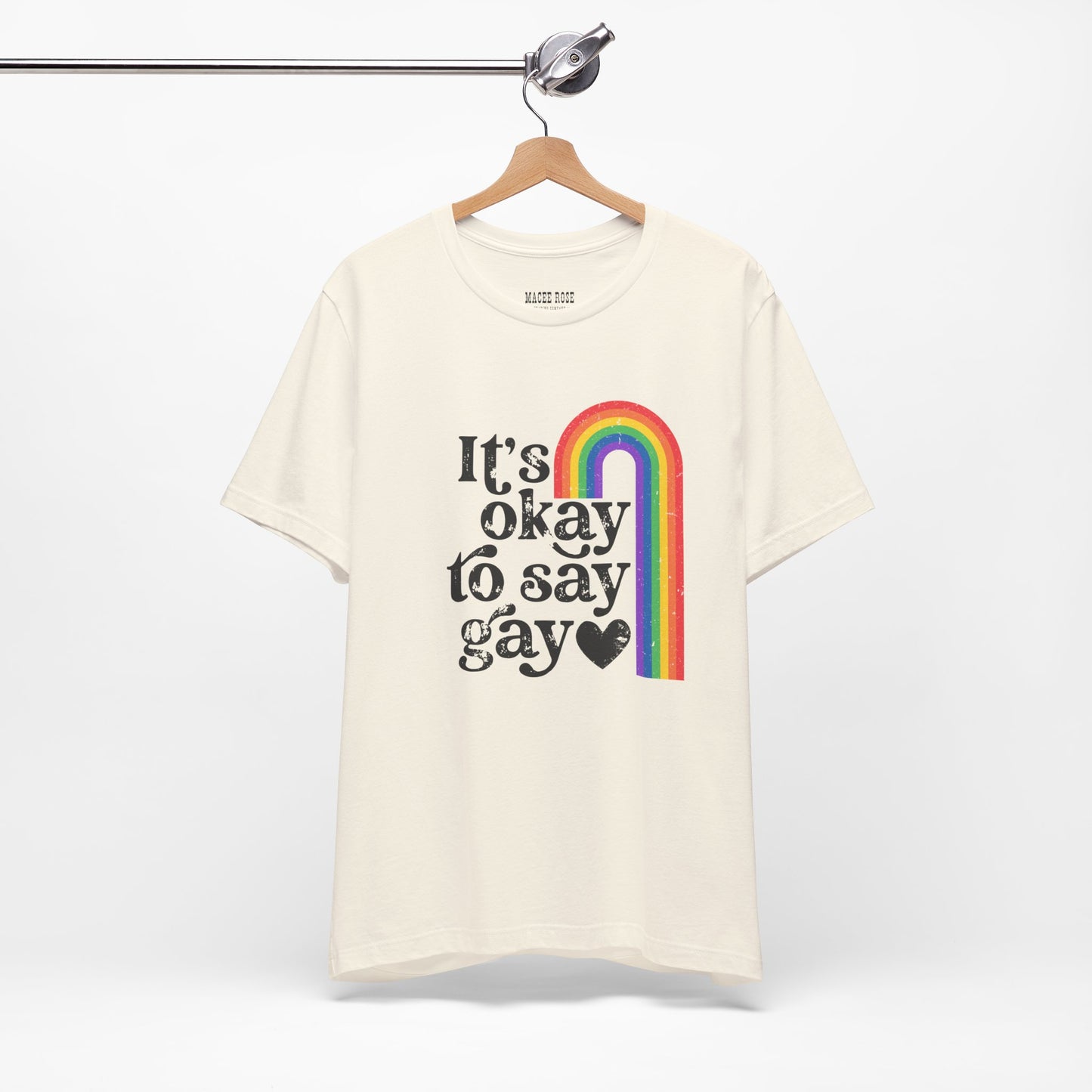 It's OK to say Gay  Short Sleeve Tee