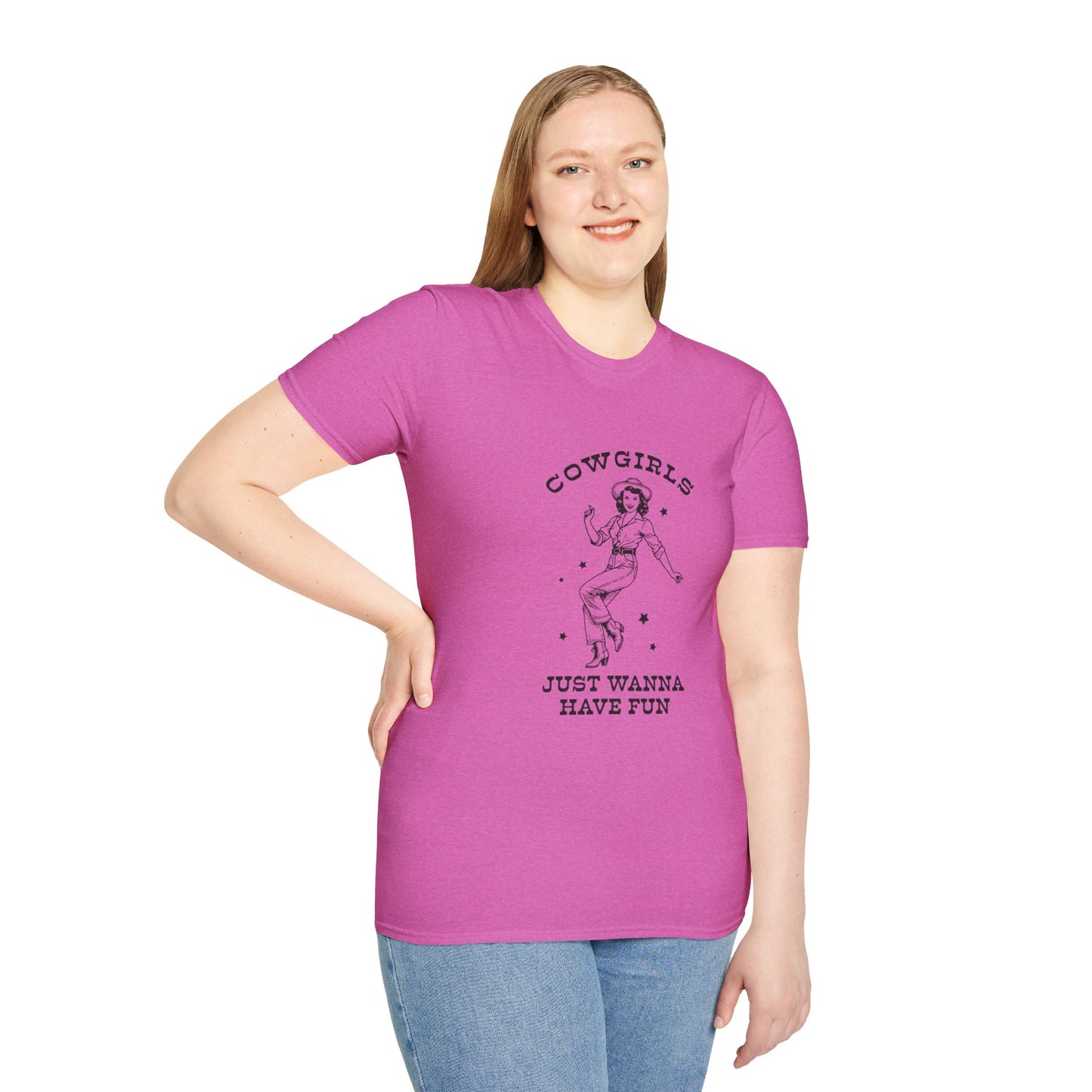 Cowgirls Just Wanna Have Fun Softstyle T-Shirt