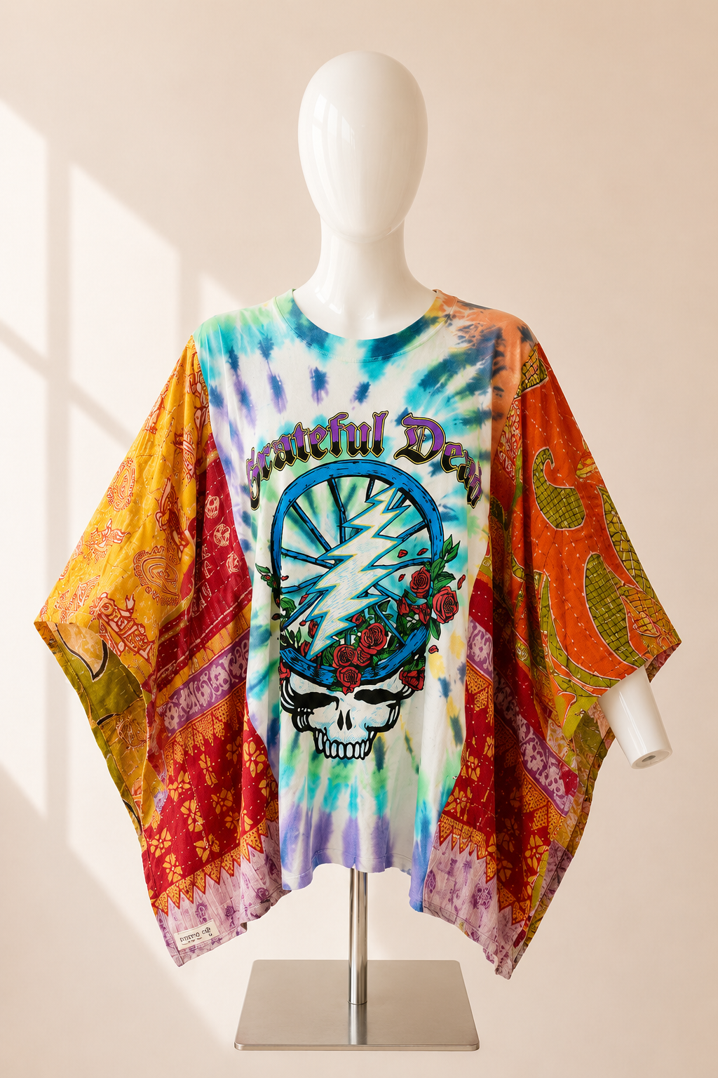 Grateful Dead Inspired Handmade Boho Poncho Top