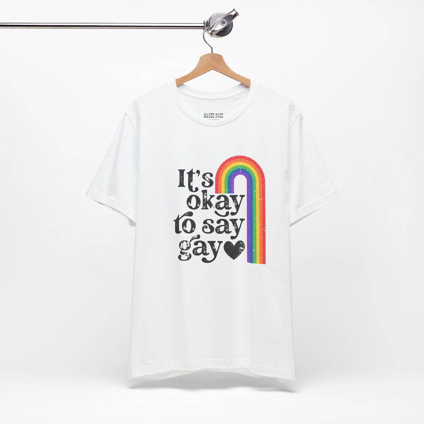 It's OK to say Gay  Short Sleeve Tee