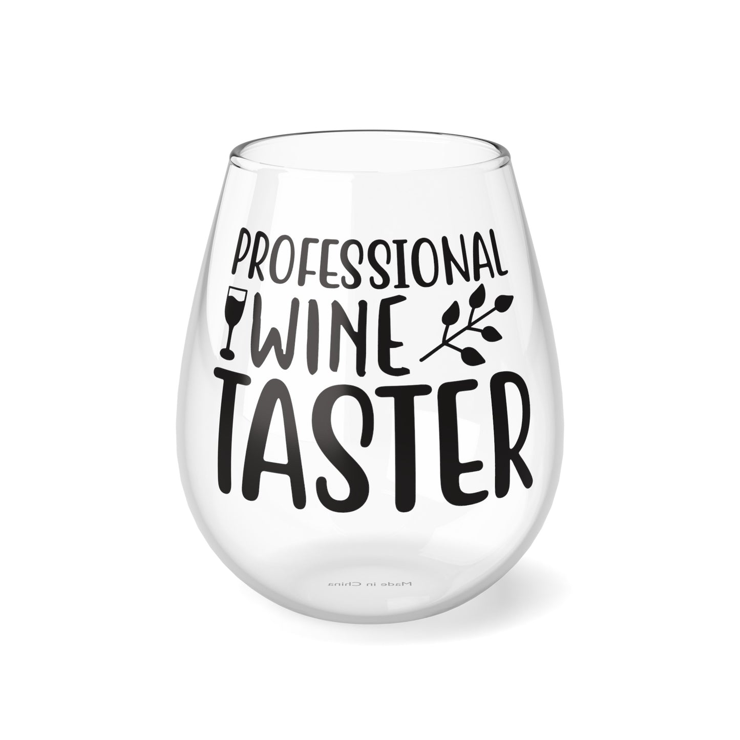 Professional Wine Taster Stemless Wine Glass, 11.75oz