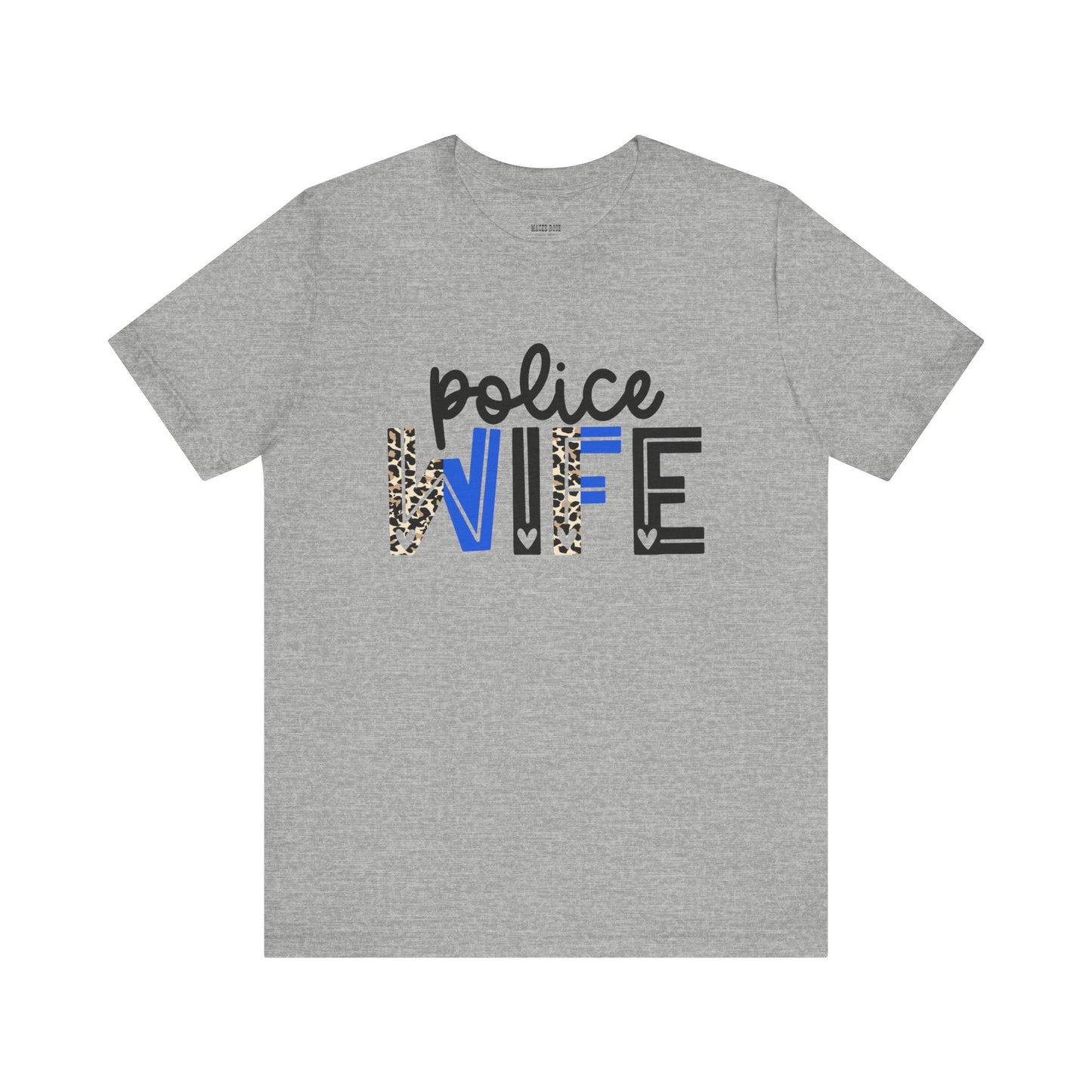 Police Wife - Leopard Print Short Sleeve Tee