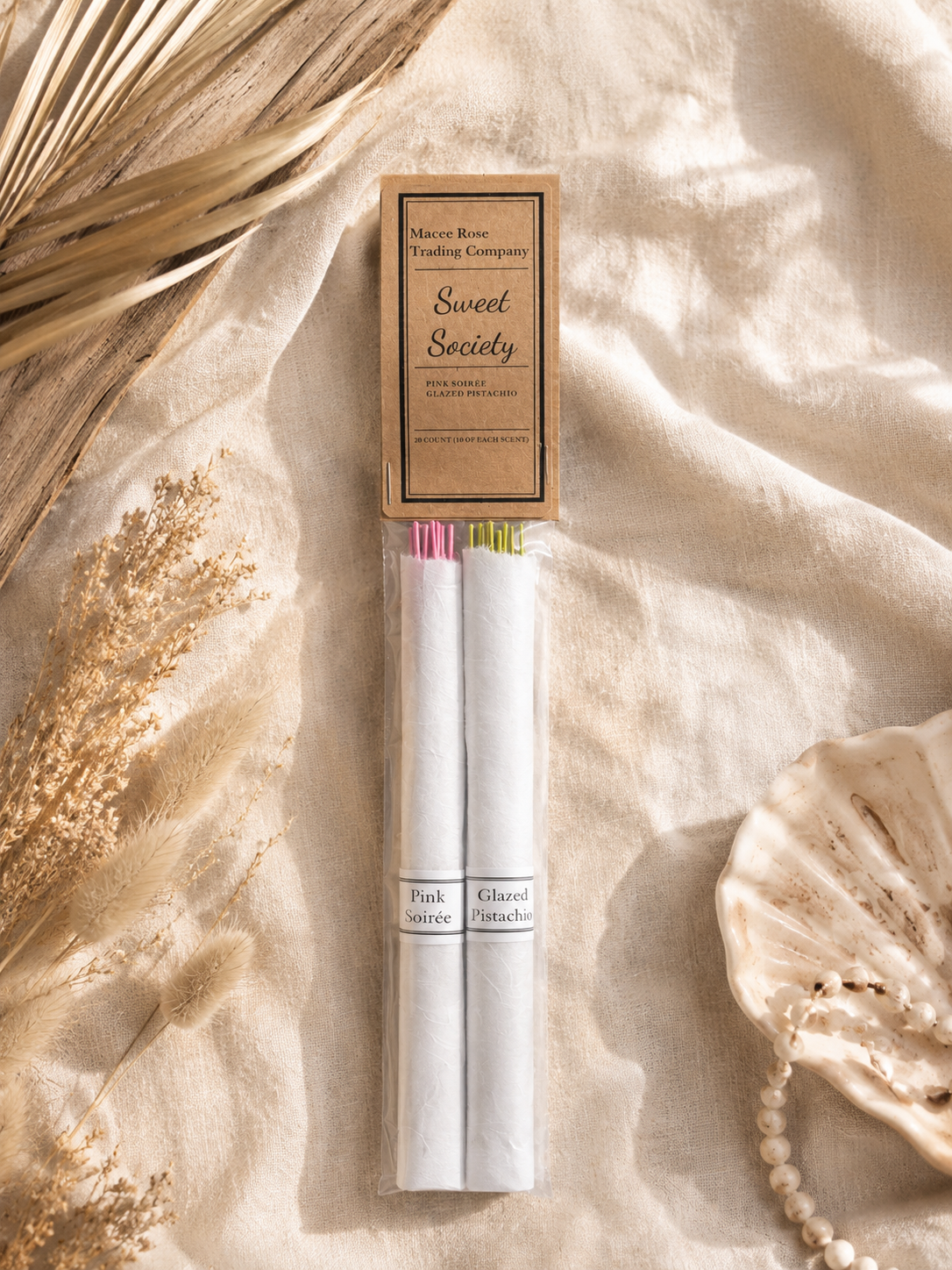Sweet Society Curated Incense Collection | Pink Soirée & Glazed Pistachio