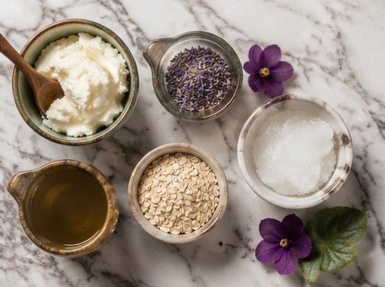 African Violet Artisan Soap Bar | Floral Handmade Bath Soap