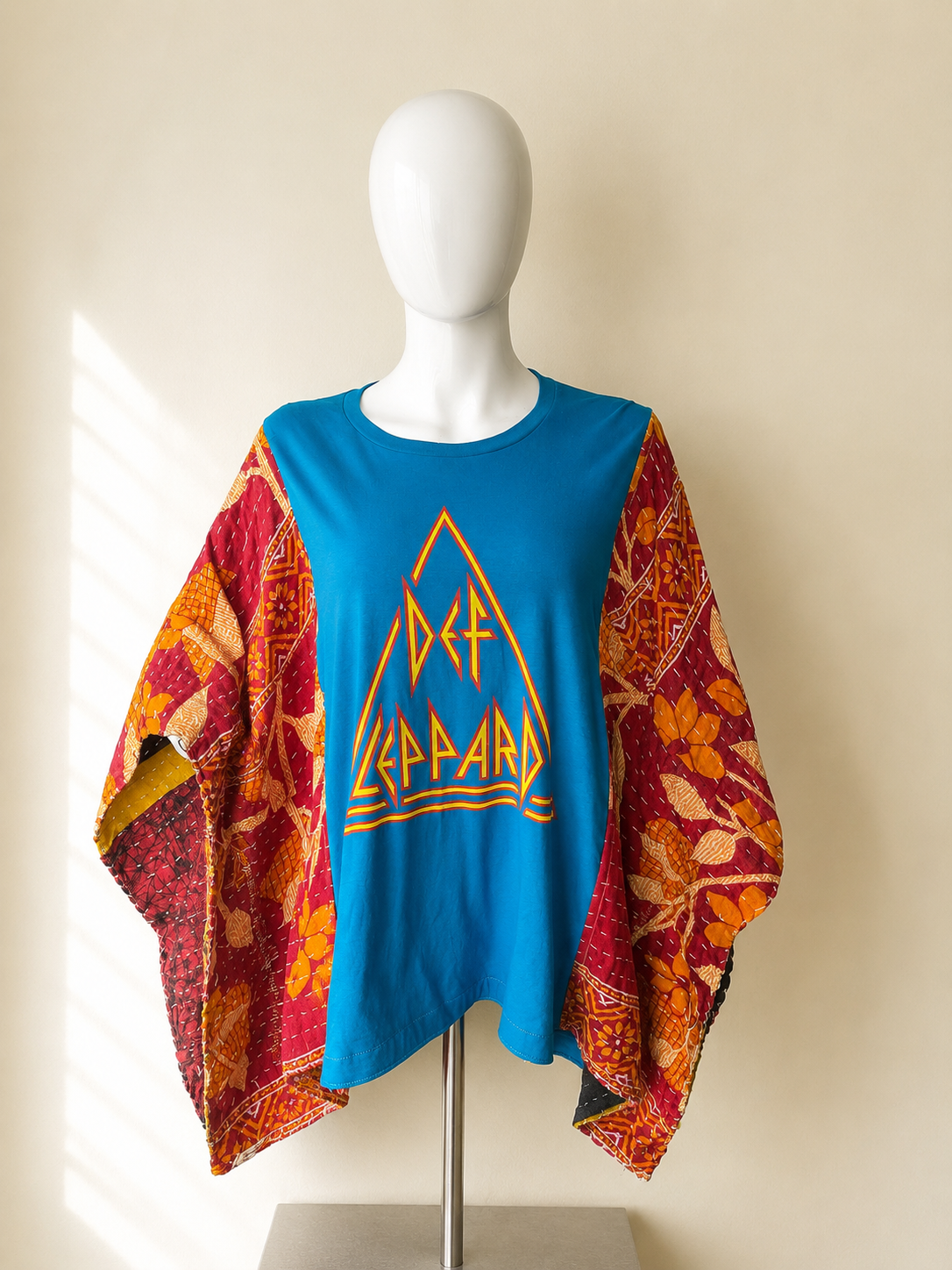 Def Leppard Handmade Boho Poncho Top