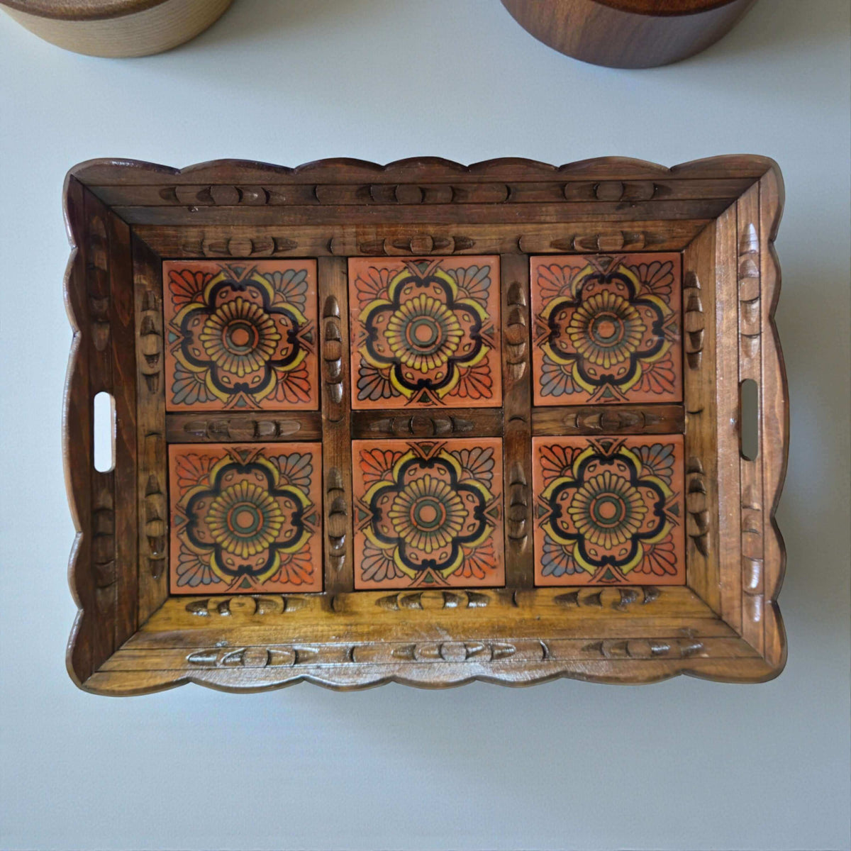 Handmade Talavera Tile Serving Tray