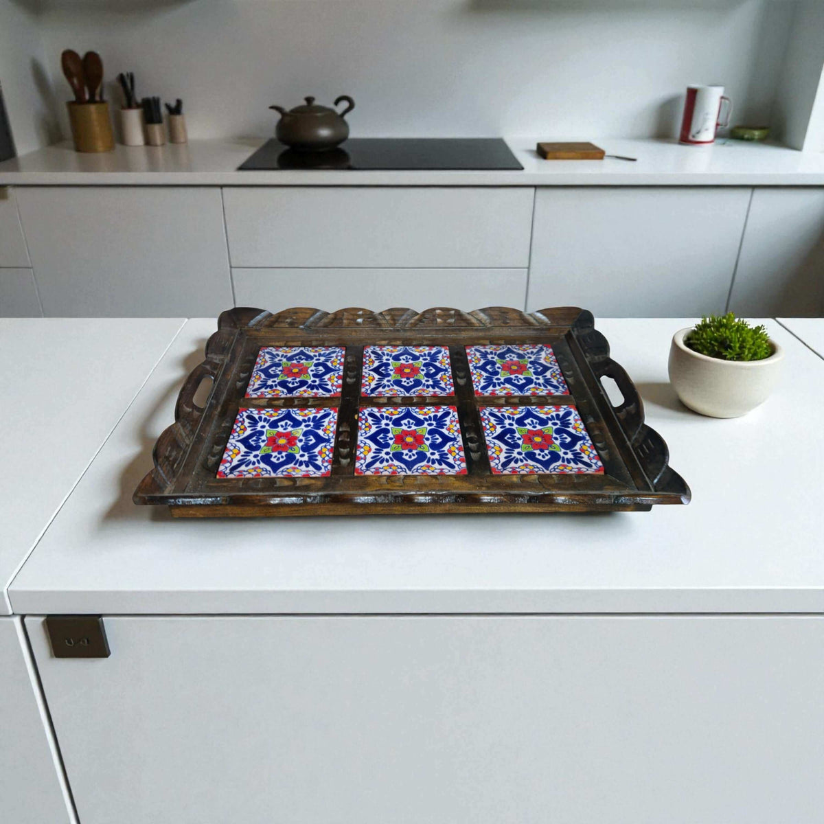 Handmade Talavera Tile Serving Tray