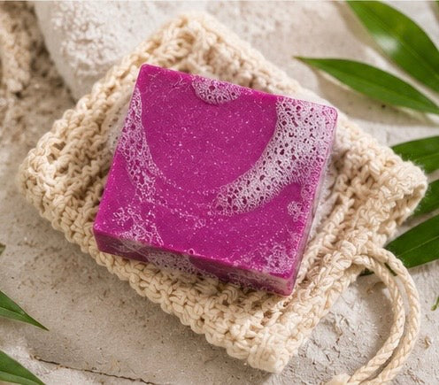Butt Naked Artisan Soap Bar | Fruity Coconut Sea Salt Exfoliating Soap