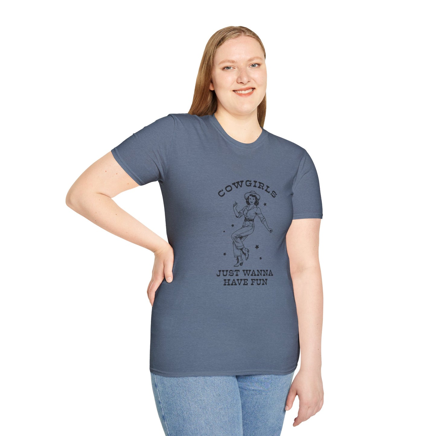 Cowgirls Just Wanna Have Fun Softstyle T-Shirt