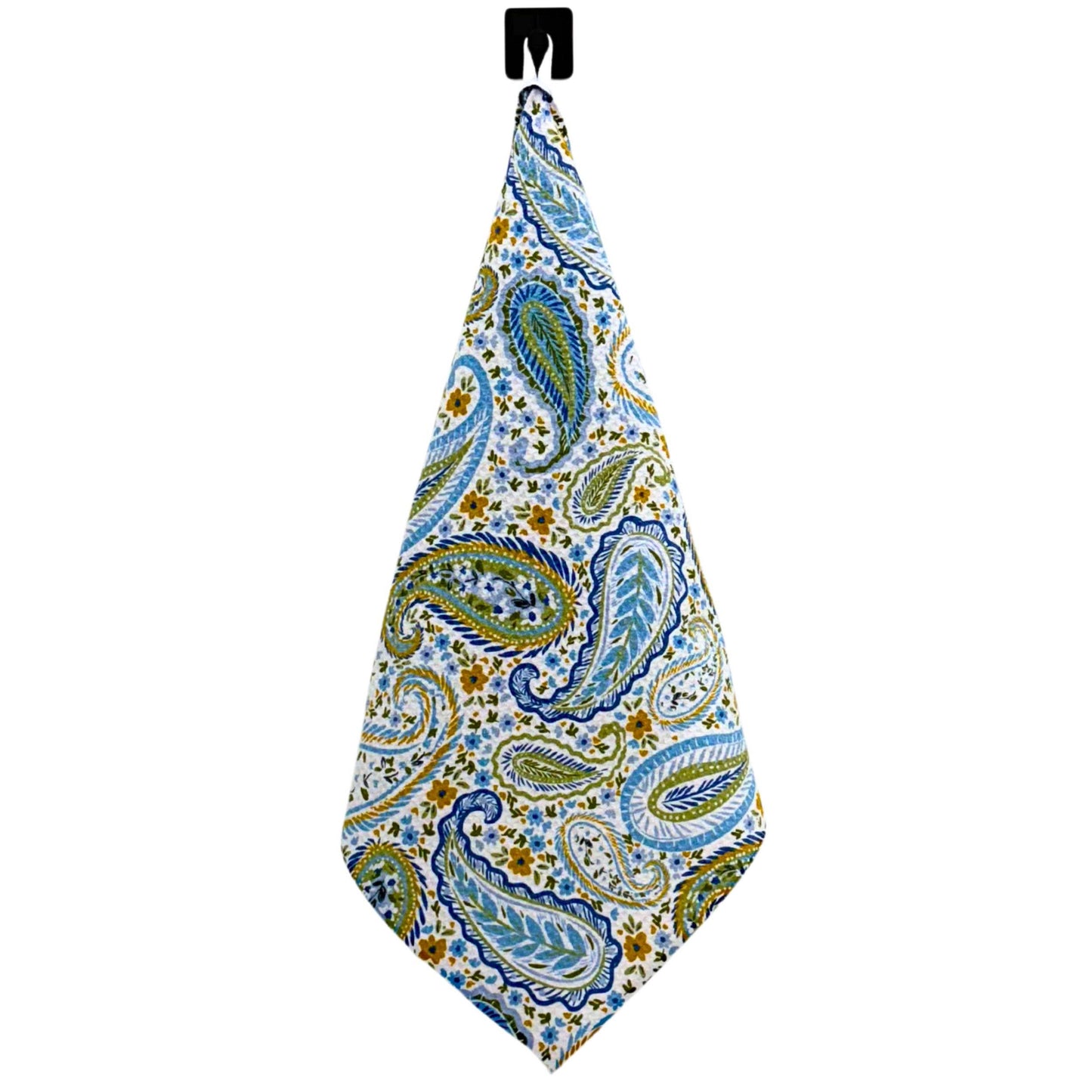 Western Turquoise Bandana Waffle Weave Towels - Home Decor