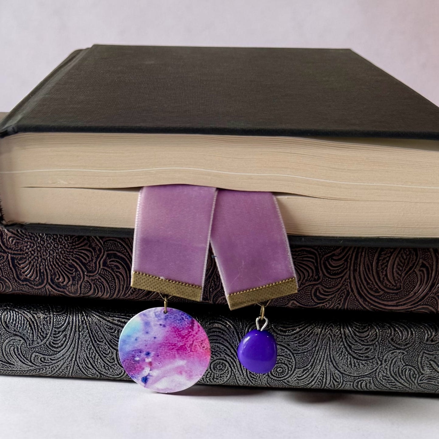 Handmade Velvet Ribbon Bookmark | Luxury Boho Gift for Readers