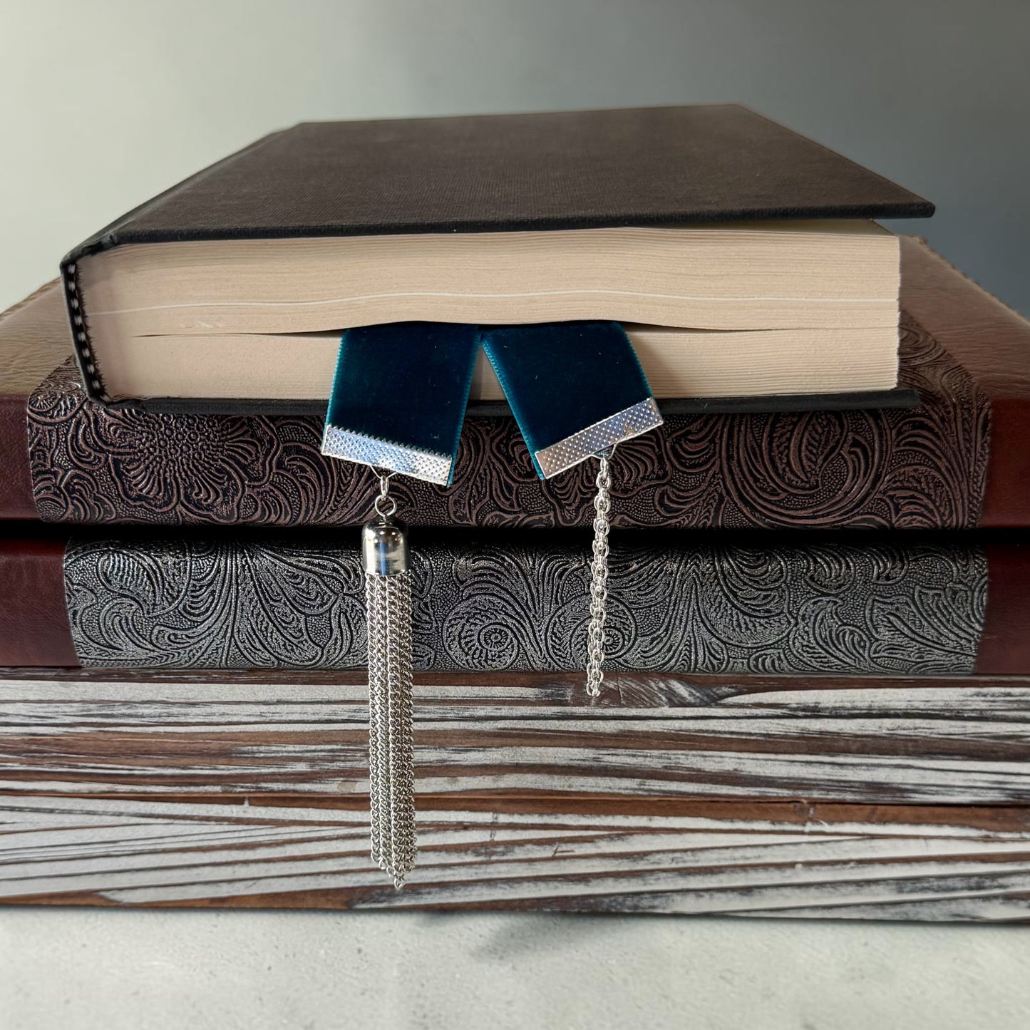 Handmade Velvet Ribbon Bookmark | Luxury Boho Gift for Readers