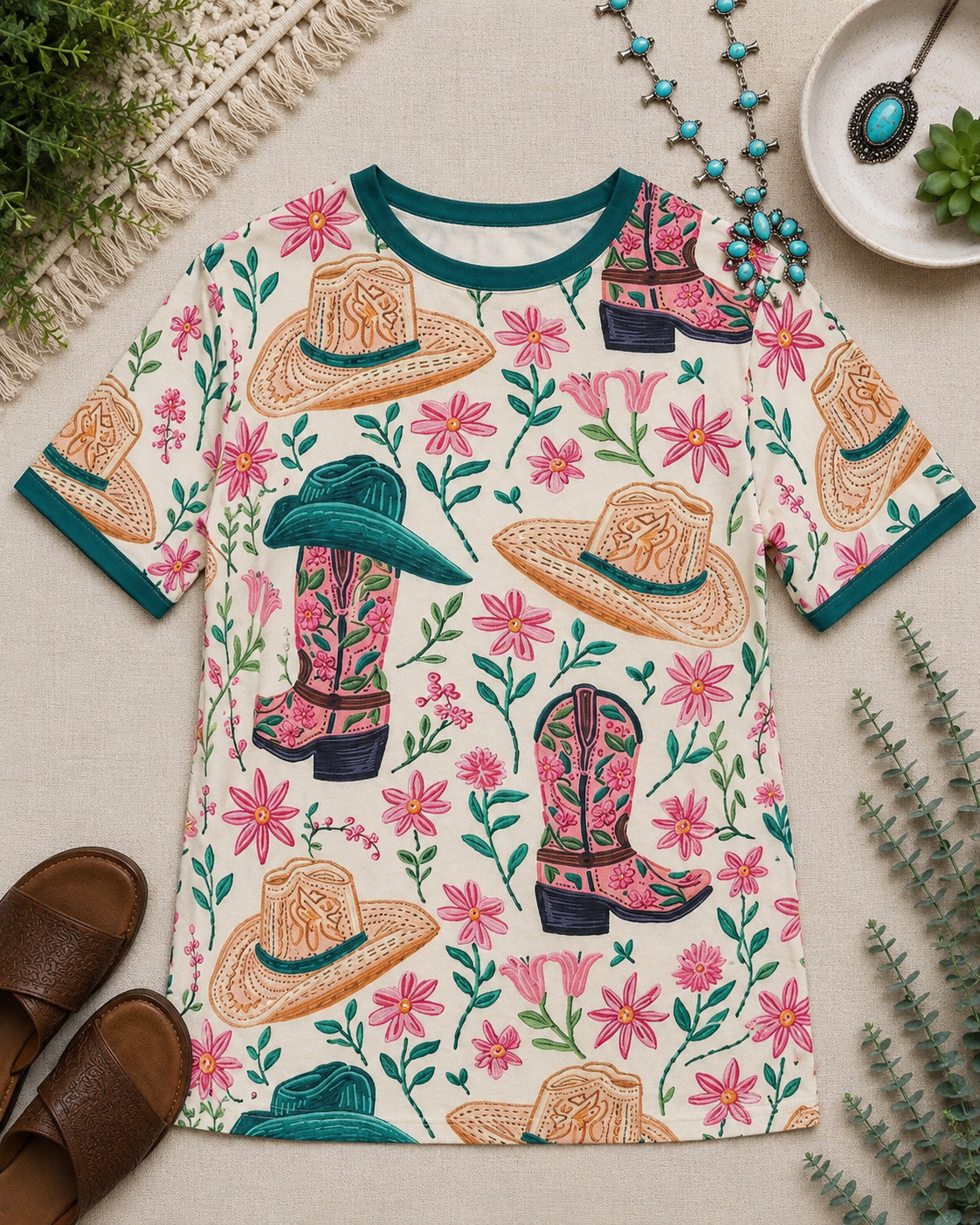 Wildflower Cowgirl Graphic Tee