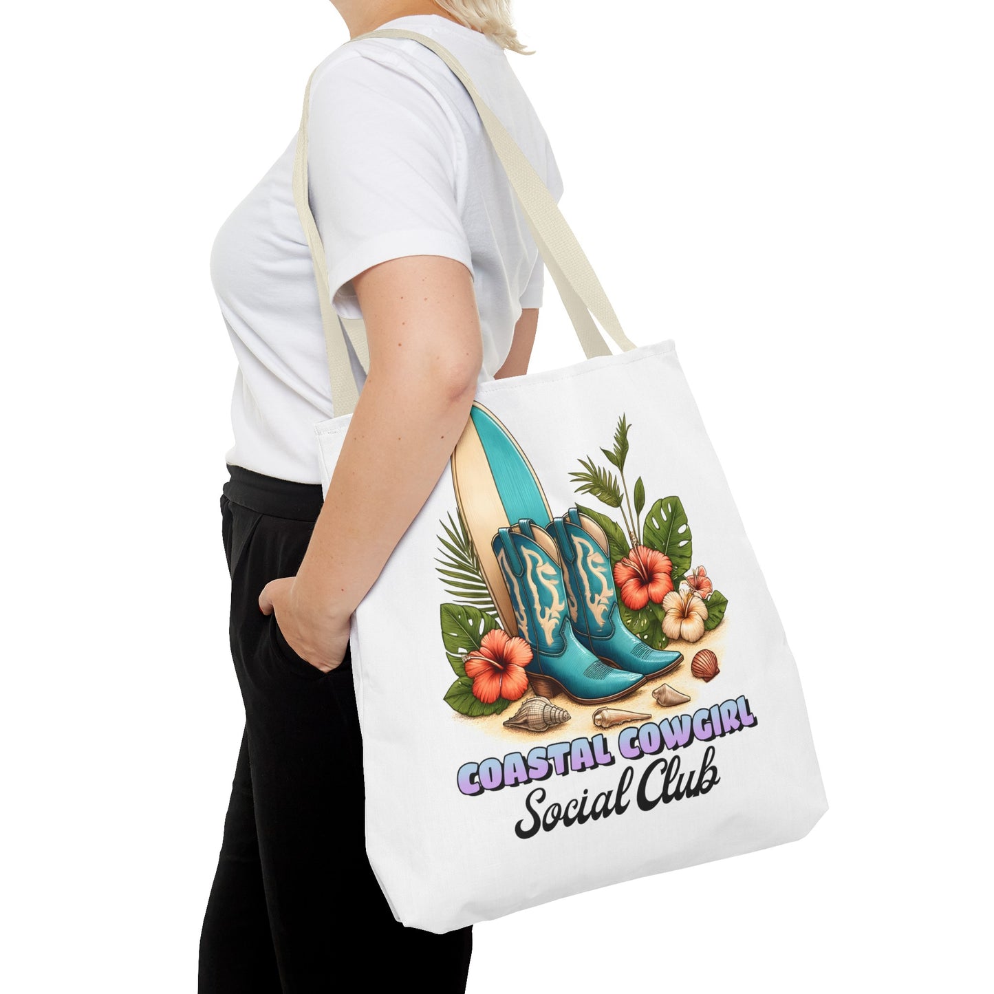 Coastal Cowgirl Social Club Tote Bag