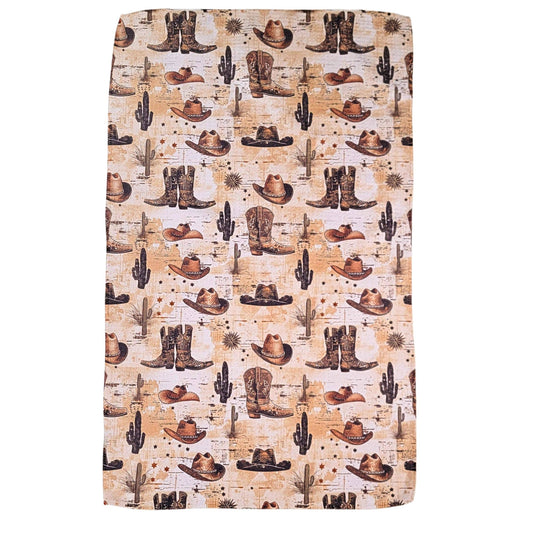Western Cowboy Boots Waffle Weave Kitchen Towels | Farmhouse Western Decor
