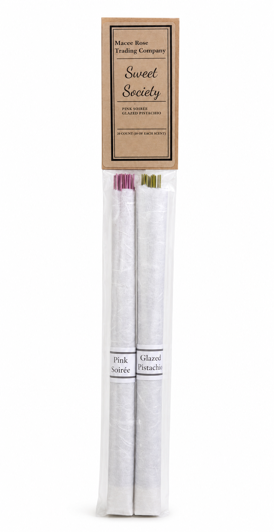 Sweet Society Curated Incense Collection | Pink Soirée & Glazed Pistachio