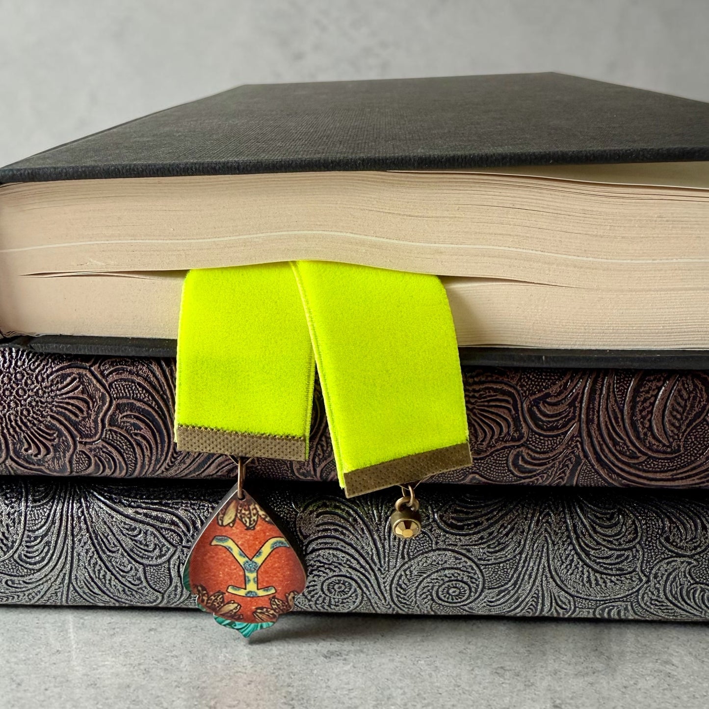 Handmade Velvet Ribbon Bookmark | Luxury Boho Gift for Readers