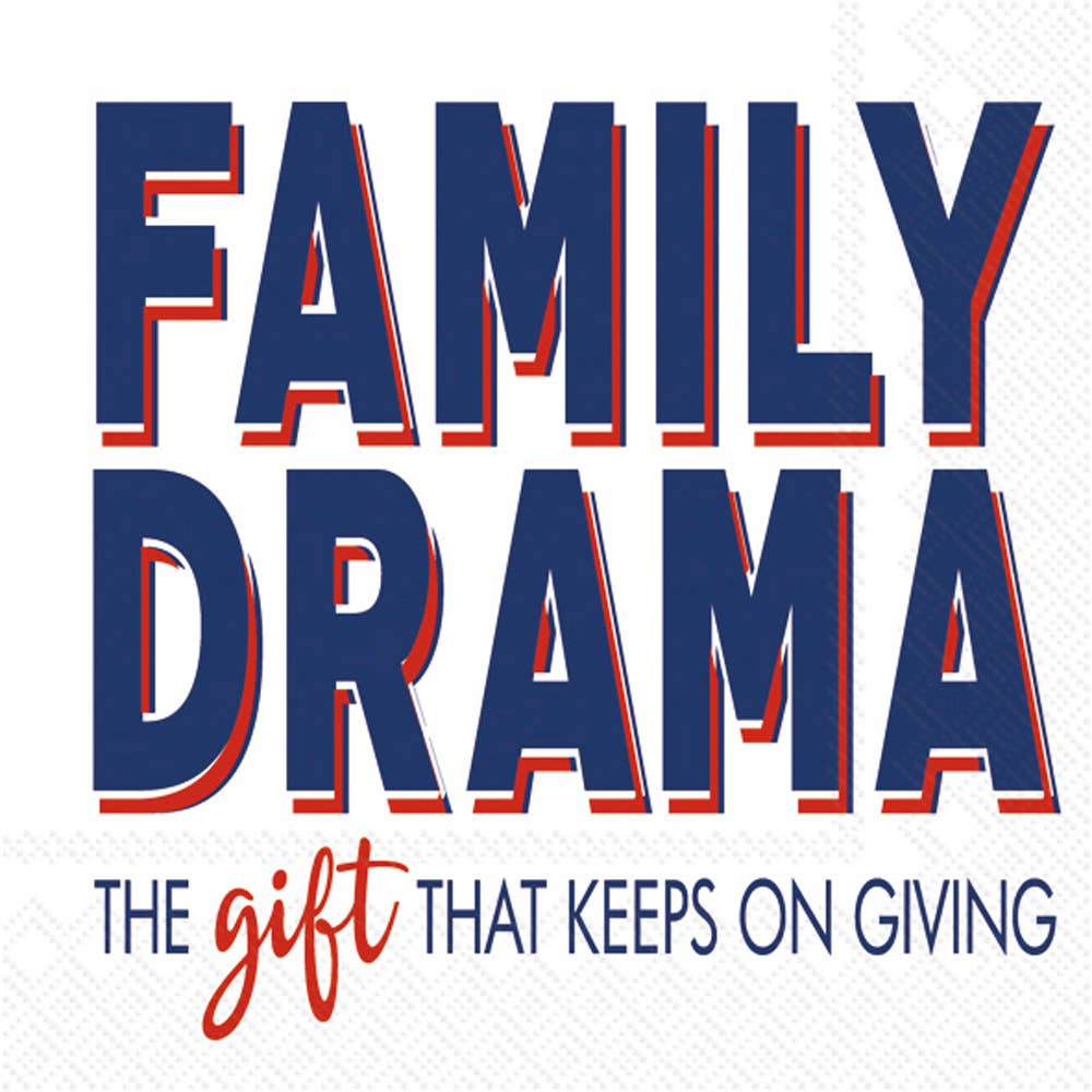 Paper Cocktail Napkins Pack of 20 Family Drama