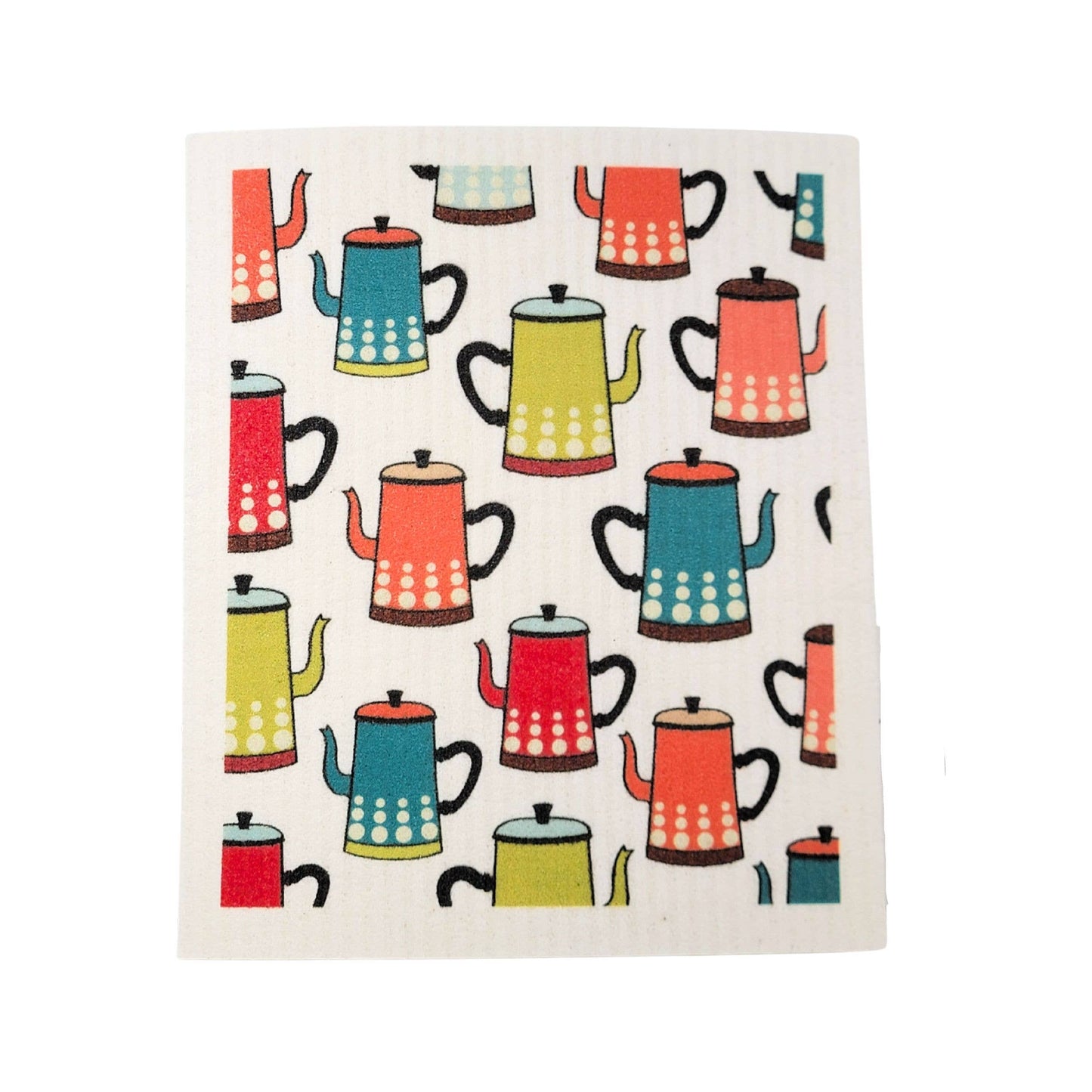 Tea Pot Swedish Dish Cloth | Reusable Eco-Friendly Kitchen Sponge Cloth