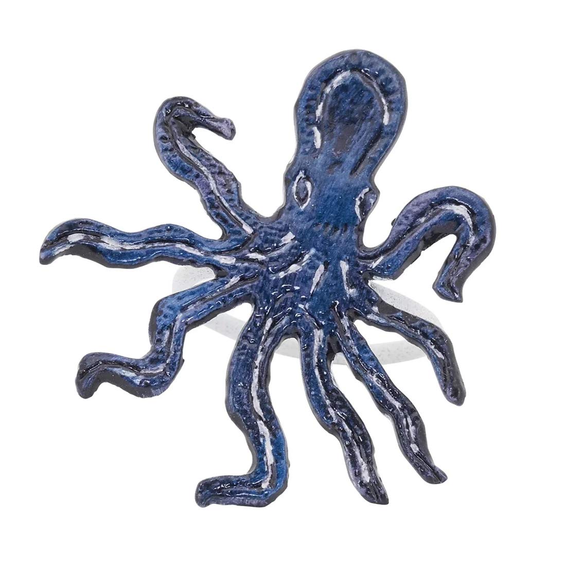 Coastal Octopus Napkin Rings Set of 4