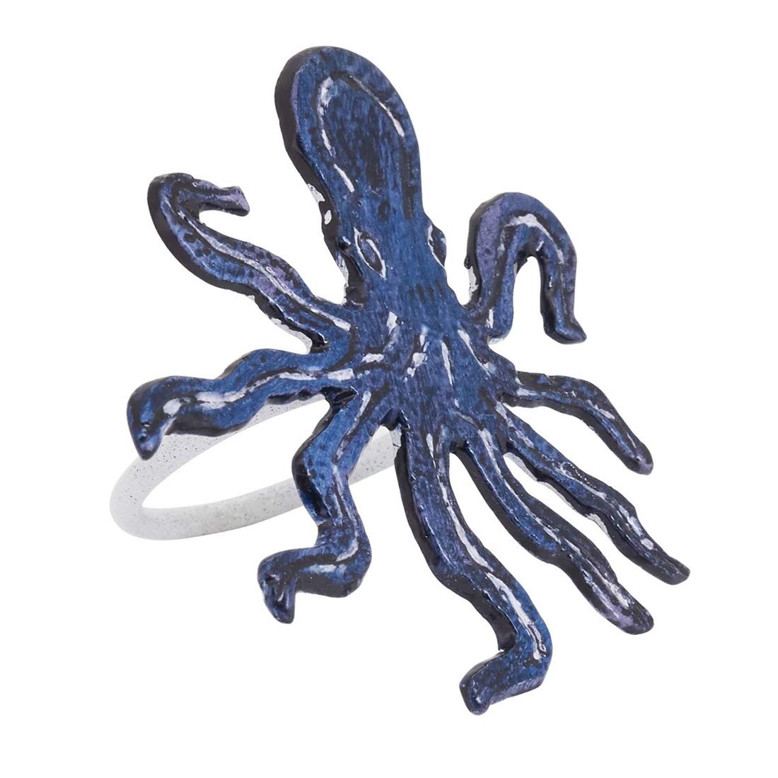 Coastal Octopus Napkin Rings Set of 4